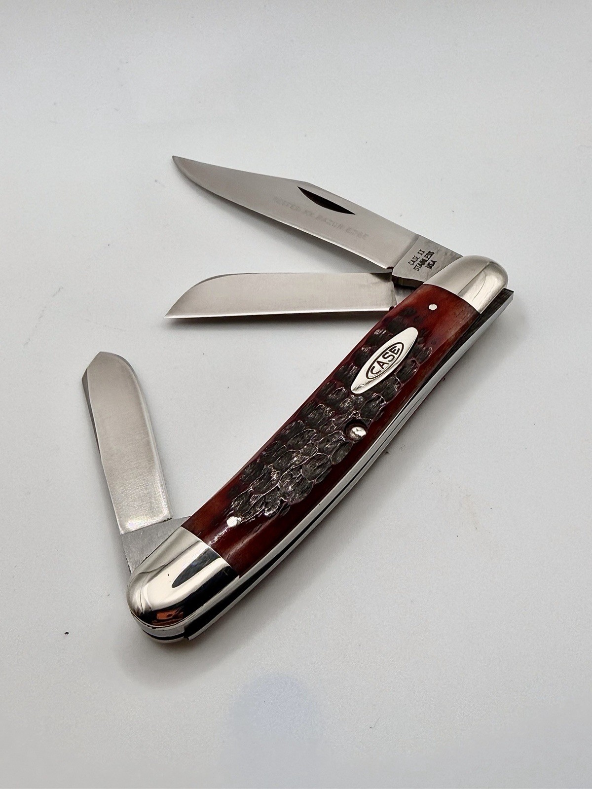 Case XX 1965-1969 Beautiful Red Bone Stockman 6347 *MINT* Case XX 1965-1969 Beautiful Red Bone Stockman 6347 *MINT*