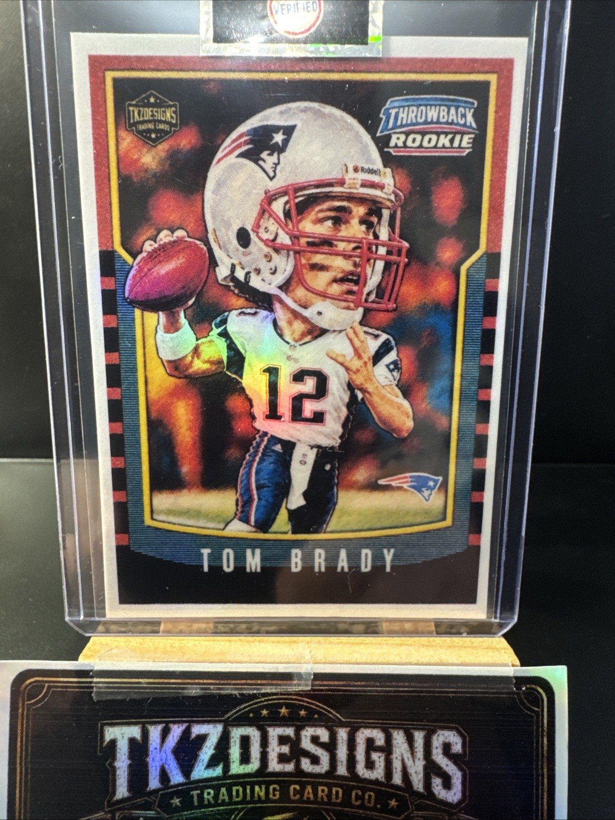 2026 Tkzdesigns Throwback Rookie Tom Brady New England Patriots TB1