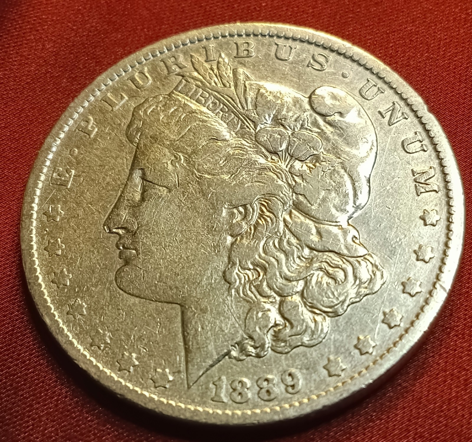 *1889-O Morgan Silver Dollar VF Condition 90% Silver 26.36 gm Weight *1889-O Morgan Silver Dollar VF Condition 90% Silver 26.36 gm Weight
