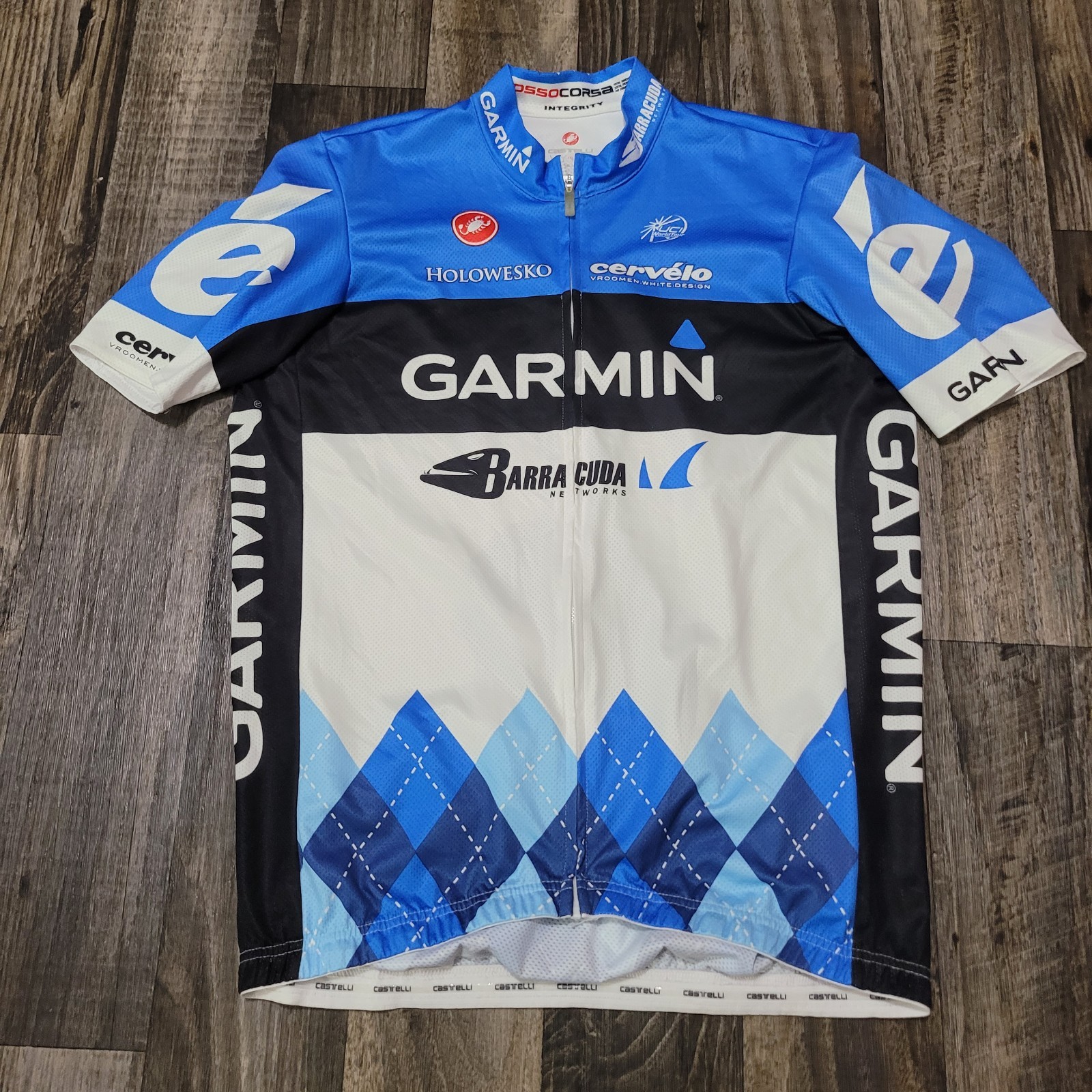 Castelli Rosso Corsa Garmin Cycling Jersey XXL Castelli Rosso Corsa Garmin Cycling Jersey XXL