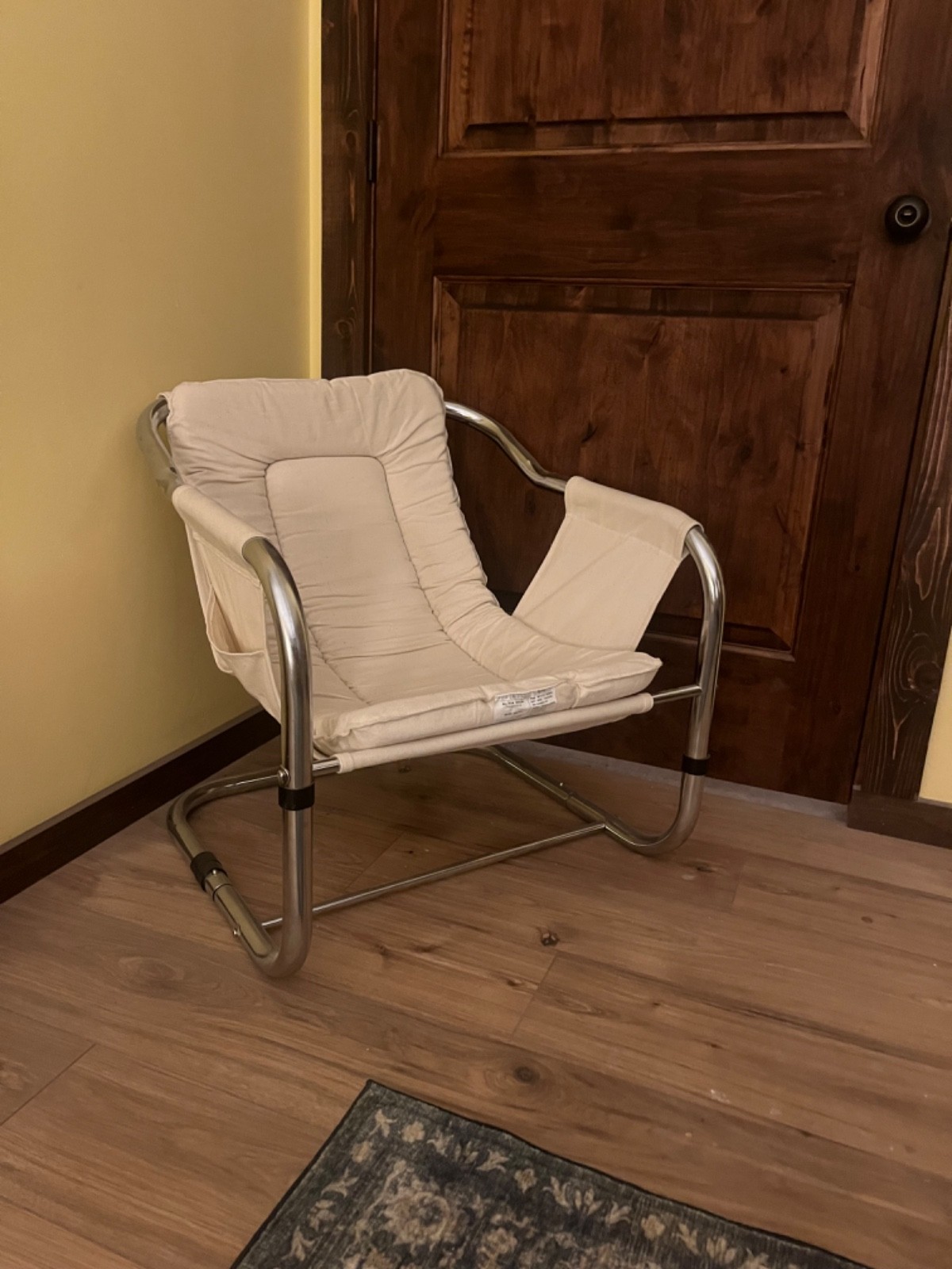 1970s Chrome Low Sling Lounge Chair - Mid Century Modern MCM Vintage 1970s Chrome Low Sling Lounge Chair - Mid Century Modern MCM Vintage