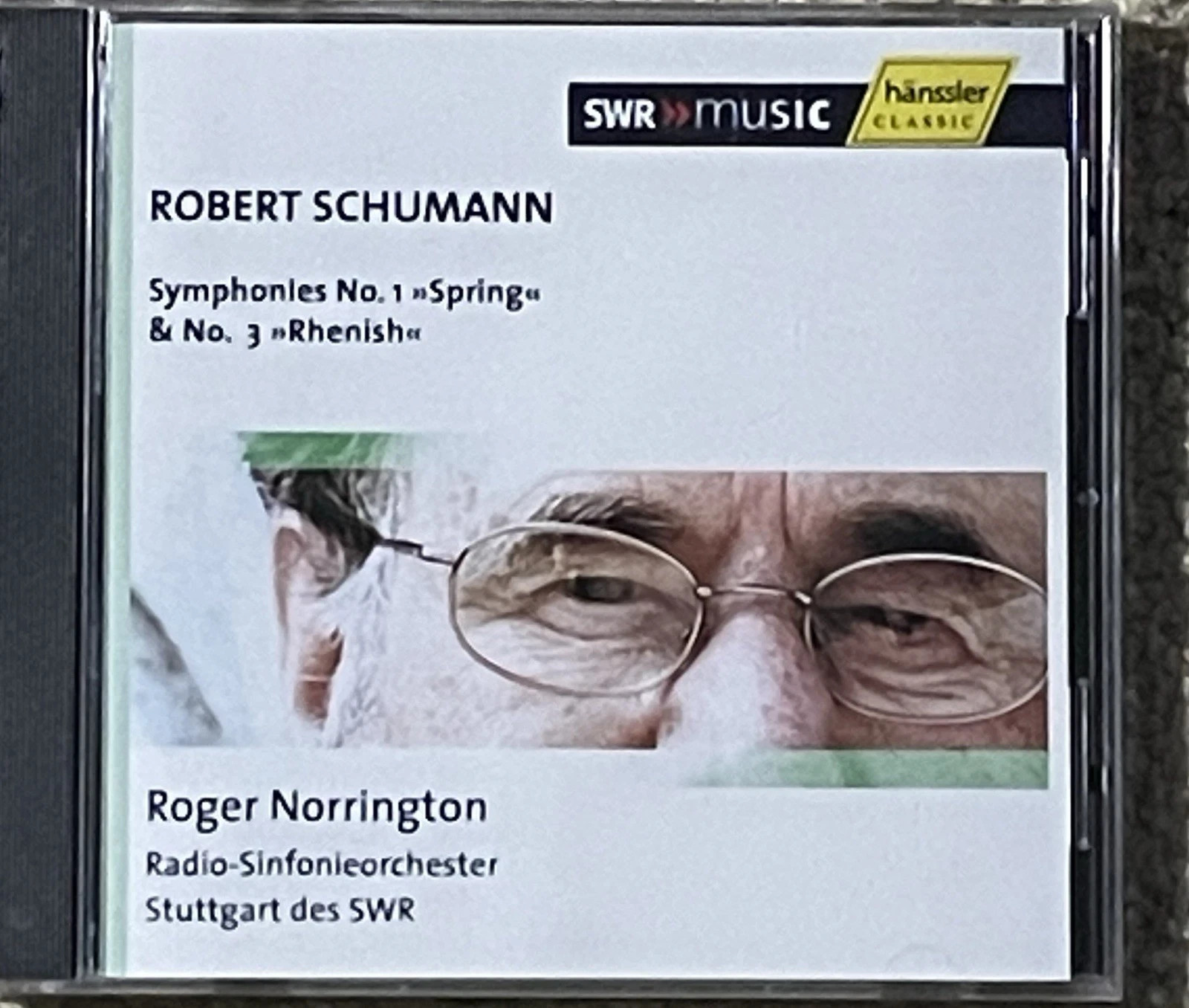 CD Robert Schumann Symphonies 1 & 3 Roger Norrington SWR Stuttgart Hänssler New