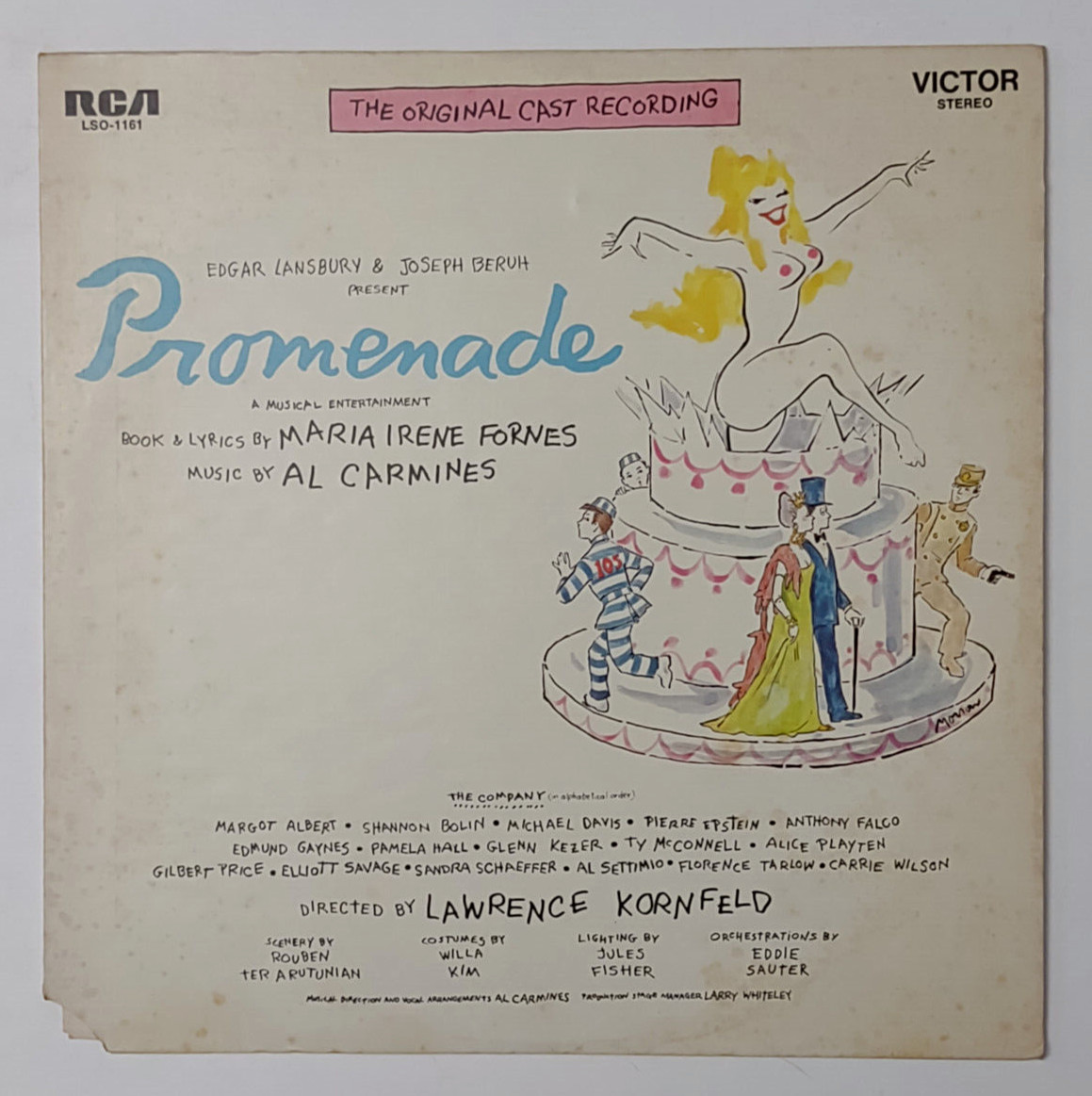 Promenade original cast vinyl record LSO-1161 Tested Works