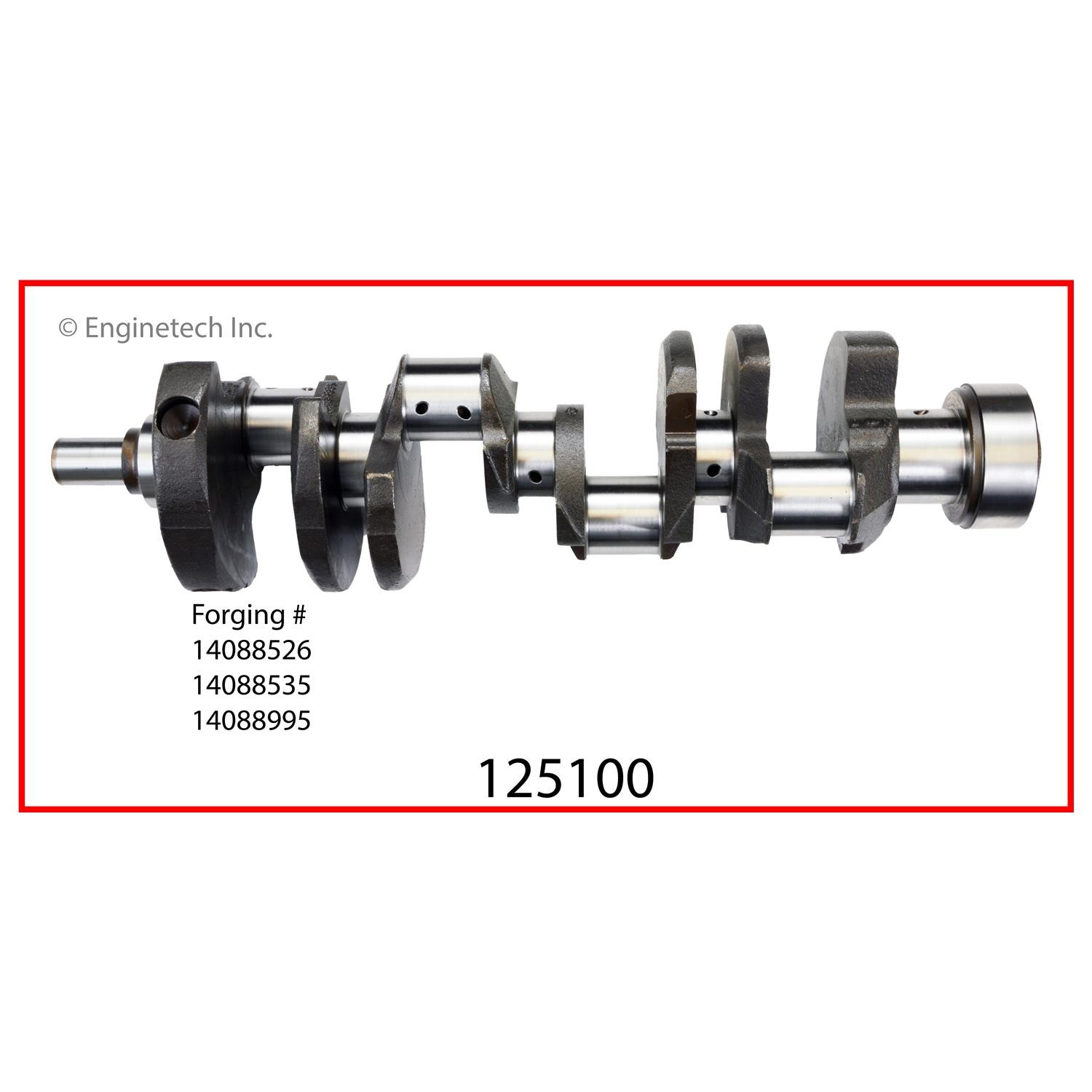 Enginetech Remanufactured Engine Crankshaft Kit with Main and Rod Bearings for C