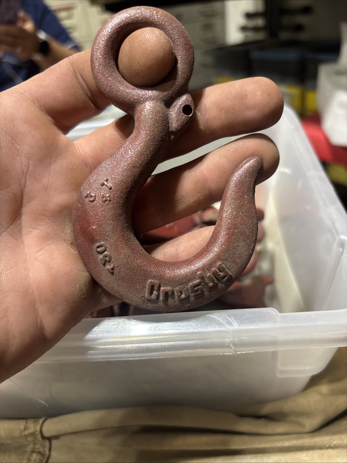 New Crosby Eye Hook 3/4 Ton Forged Steel New Crosby Eye Hook 3/4 Ton Forged Steel