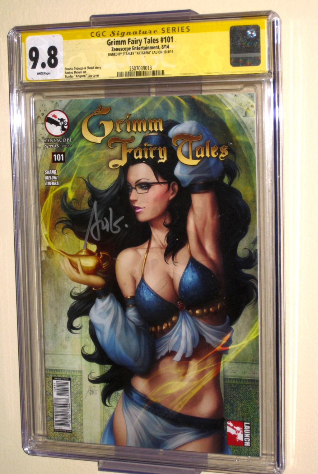 Grimm Fairy Tales 101 CGC 9.8 SS Artgerm Signature Cover Art Comic