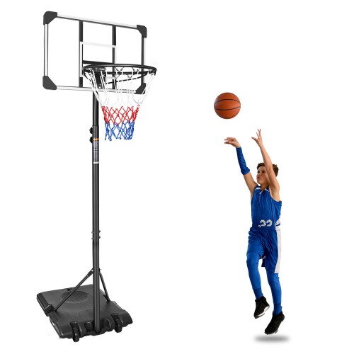 Portable Adjustable Outdoor Indoor Standing Basketball Hoop Goal System