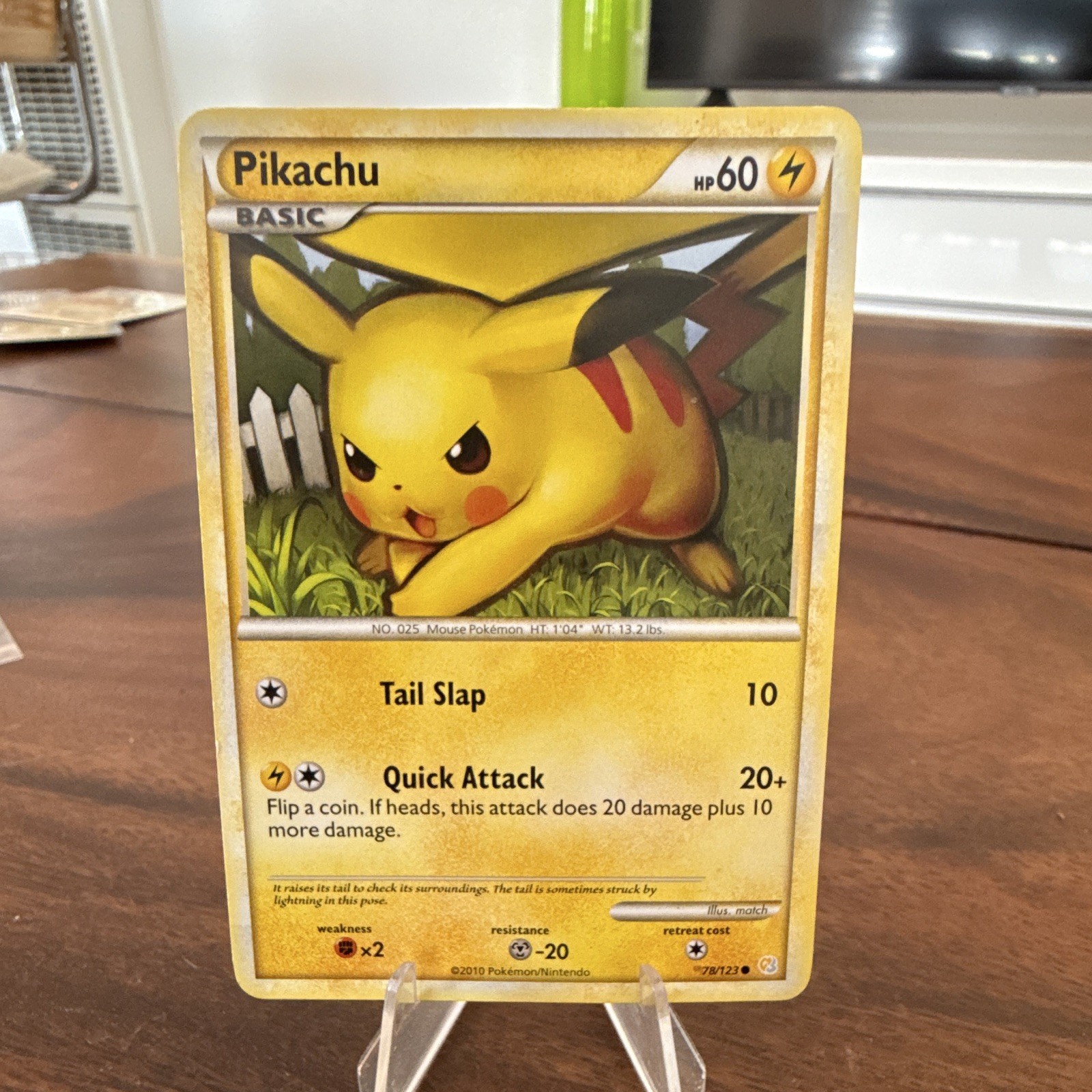 2010 Pokemon Pikachu Heartgold Soulsilver 78/123