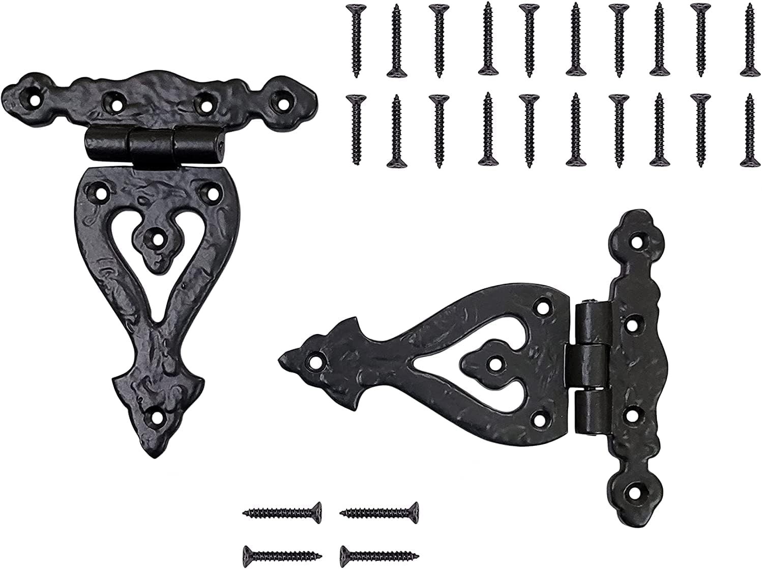 Alleluia Antique Cast Iron Vintage Heavy Duty T Hinges (5.3\