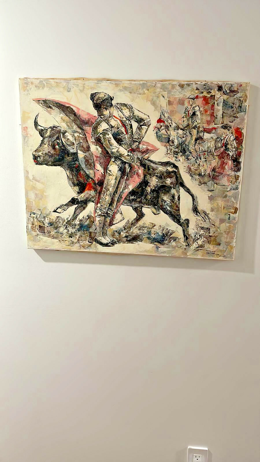 EPIFANIO ORTEGA PAINTING - BULLFIGHT EPIFANIO ORTEGA PAINTING - BULLFIGHT