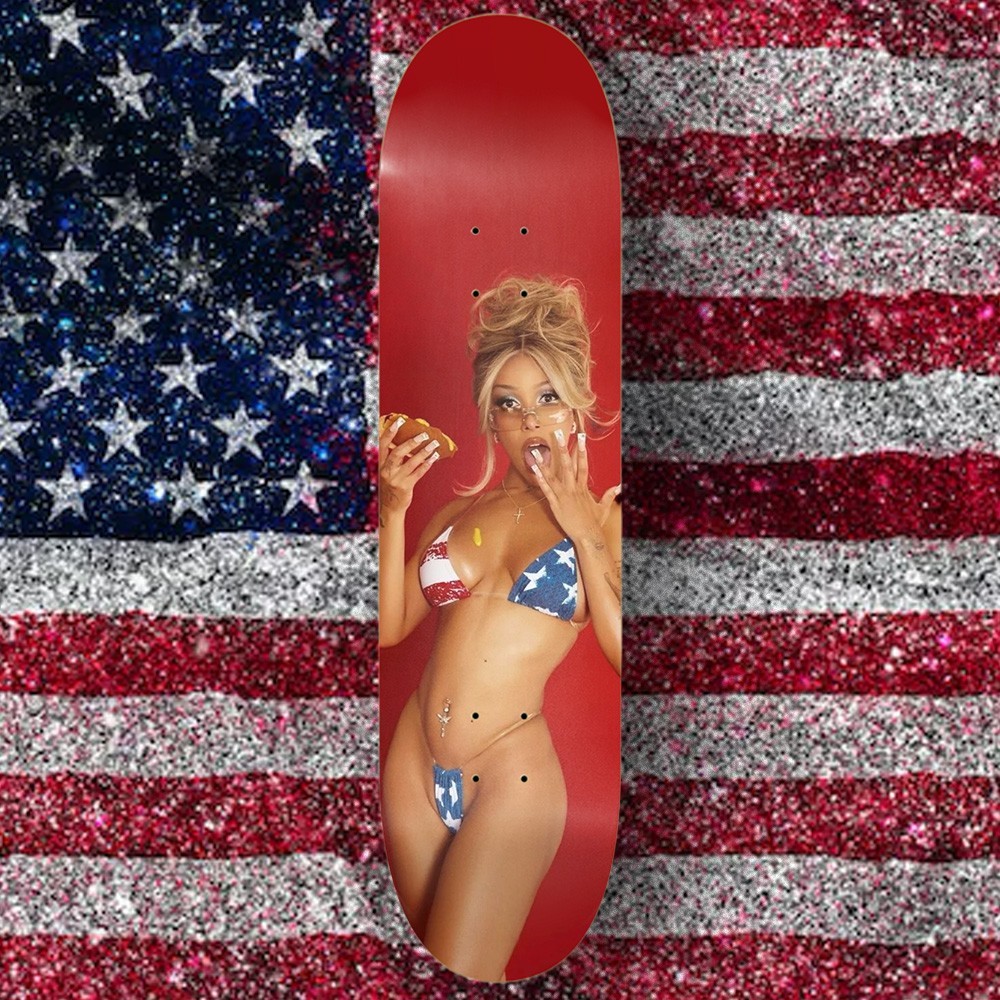 Doja Cat 4th of July Skateboard 8.5\ Doja Cat 4th of July Skateboard 8.5\