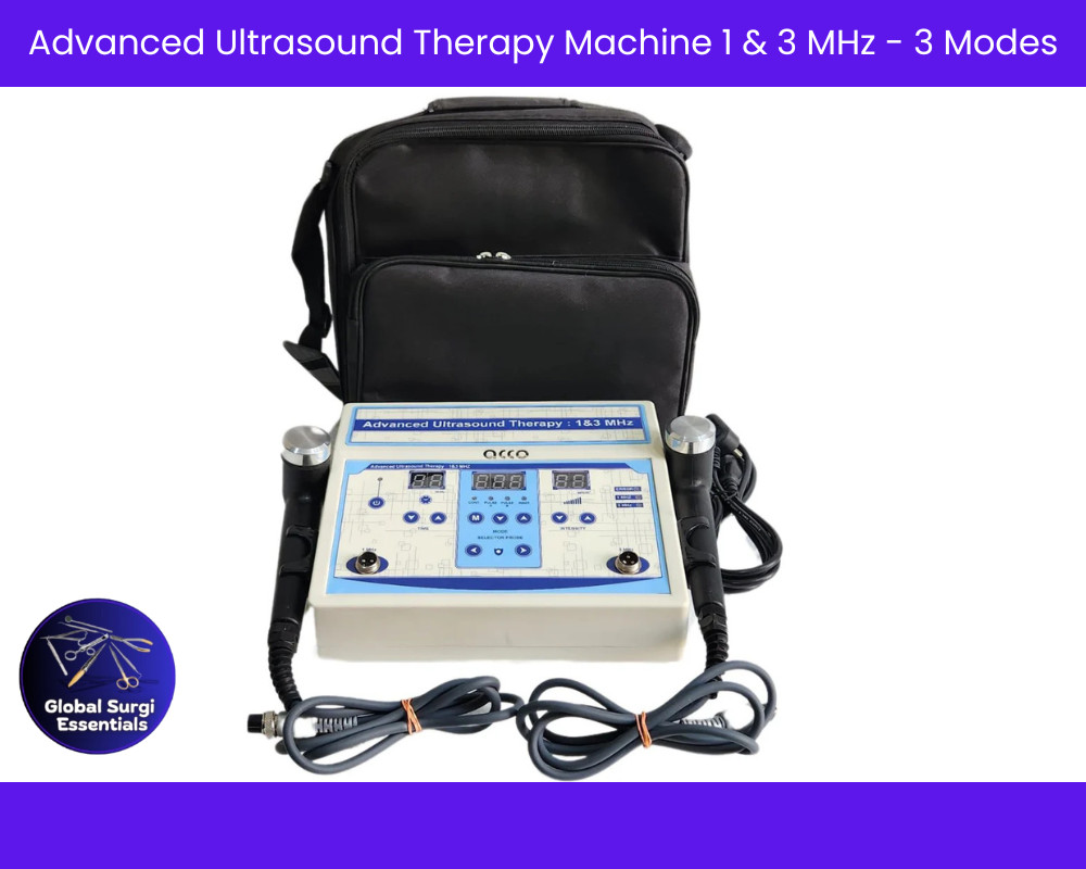 Advanced Ultrasound Therapy Machine 1 & 3 MHz - 3 Modes, Digital For Pain Relief