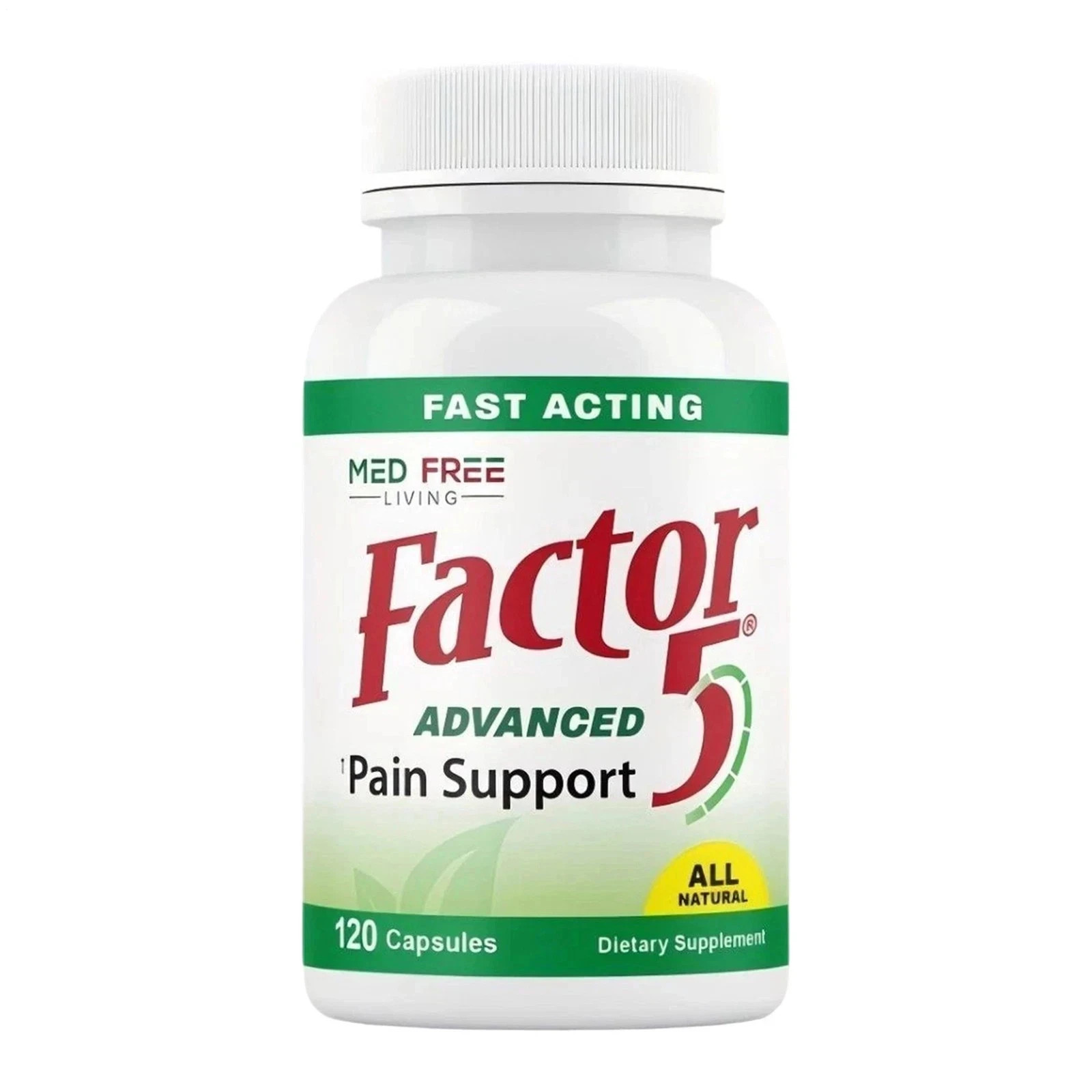 1-5PK Factor 5 Organic Joint & Muscle Support Complex 120ct Capsules
