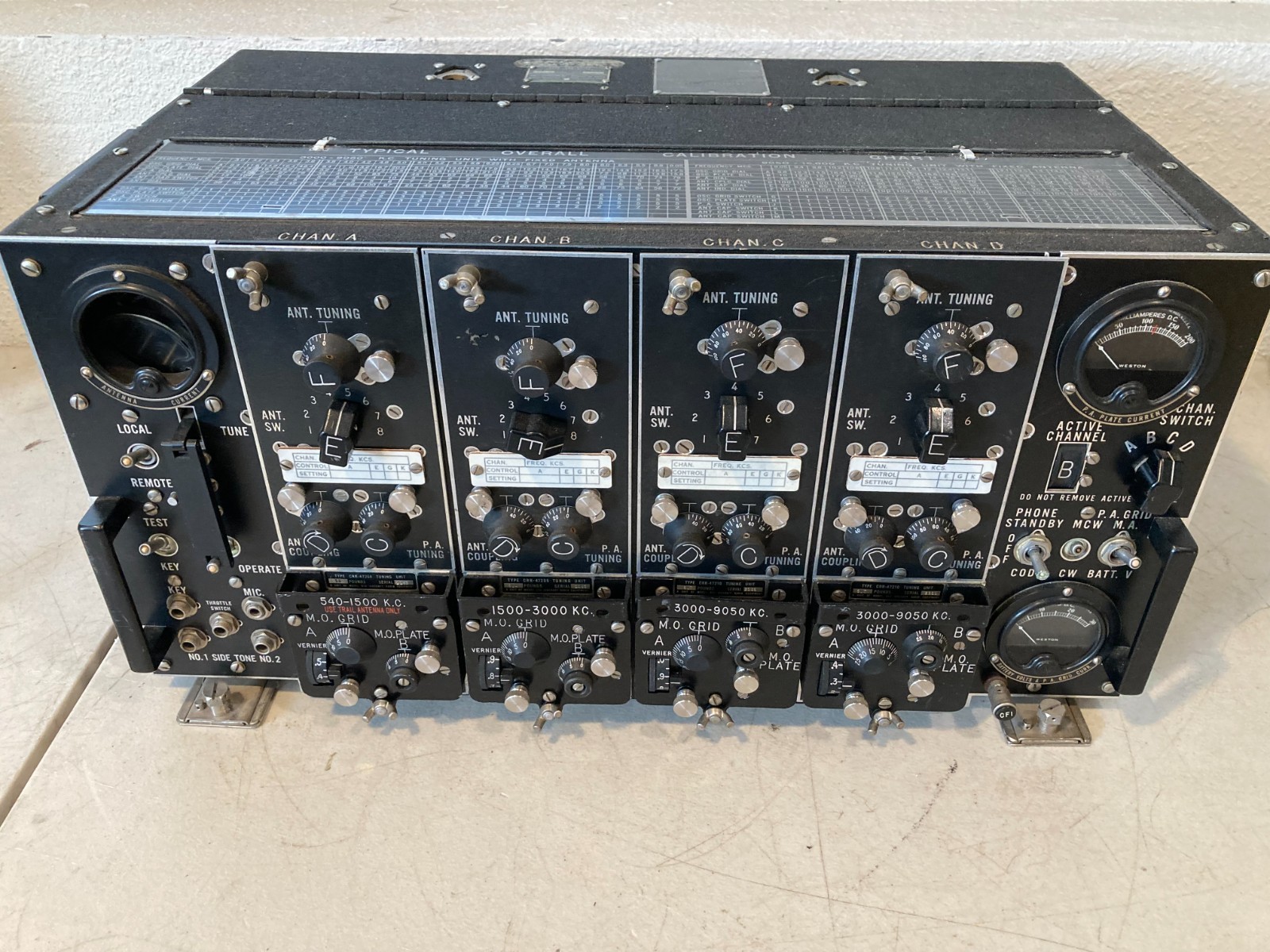 WWII US Navy Bendix Model ATD Aircraft Radio Transmitter 4 Tuning Units Ham Radi WWII US Navy Bendix Model ATD Aircraft Radio Transmitter 4 Tuning Units Ham Radi