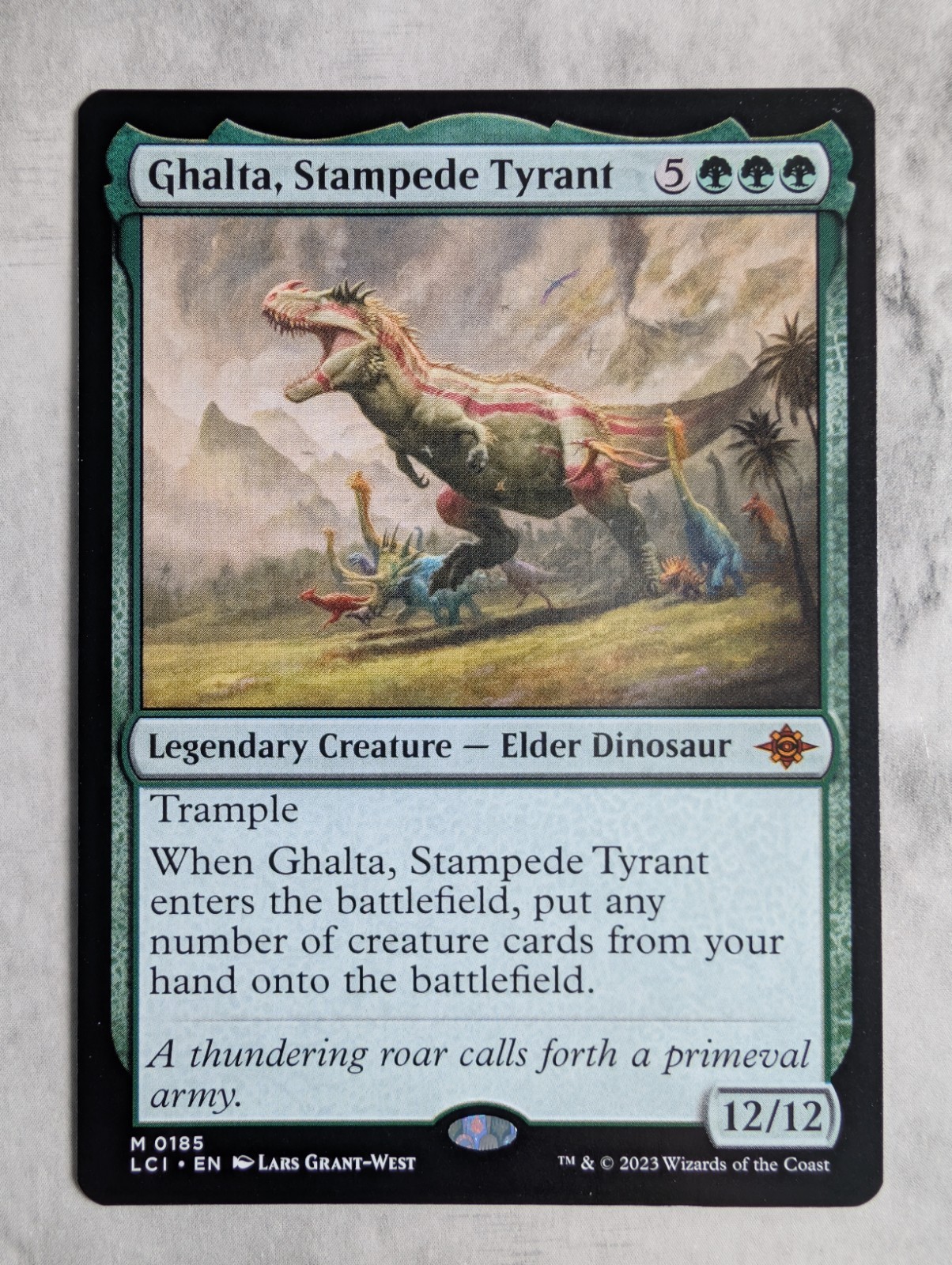 Ghalta, Stampede Tyrant | MTG LCI | Mythic Elder Dinosaur EDH Trample | NEW NM