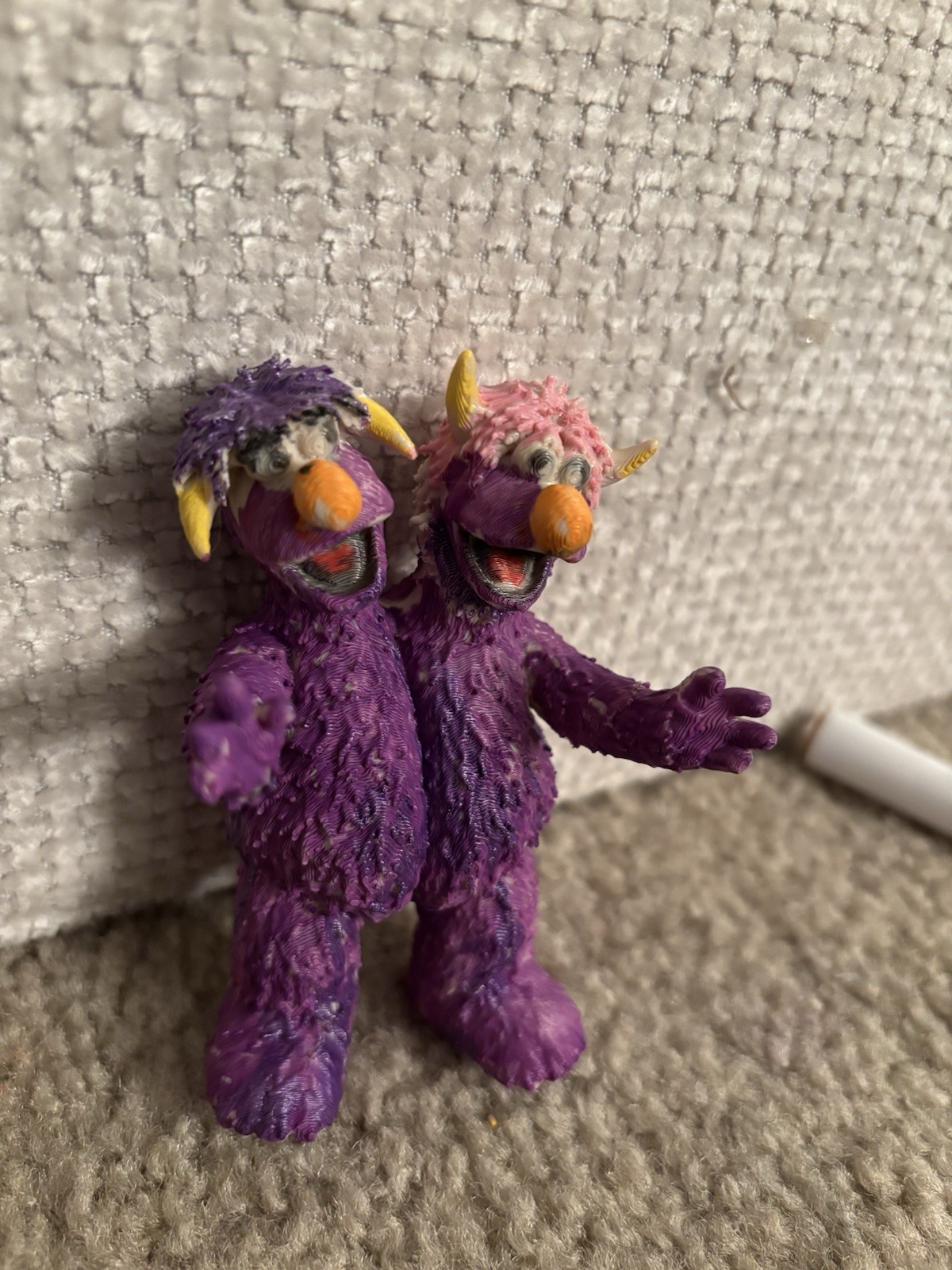 Sesame Street Custom Super7 Scale Two Headed Monster Figure Sesame Street Custom Super7 Scale Two Headed Monster Figure