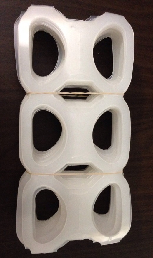 100ct Six Pack Rings (Beer / Soda Cans ) Liquor Plastic 6 Pac Ringers NEW 6-Pack