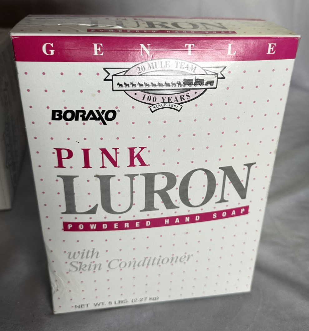 Boraxo PINK LURON Powdered Hand Soap - 5 Lb. box VTG NEW (READ)