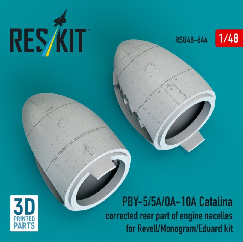Reskit RSU48-0644 ​​PBY-5/5A/OA-10A Catalina corrected rear part 3D Printed 1/48