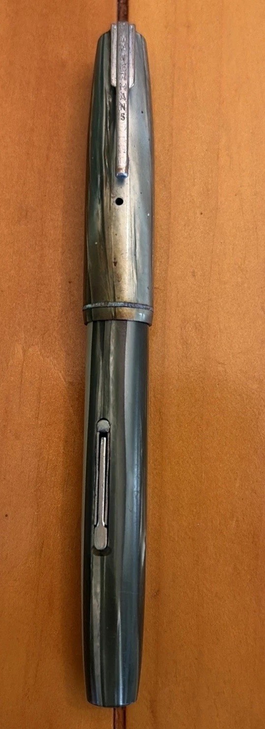 Vintage Waterman Green Fountain Pen with Sheaffer 3-25 Nib Untested As Is Vintage Waterman Green Fountain Pen with Sheaffer 3-25 Nib Untested As Is