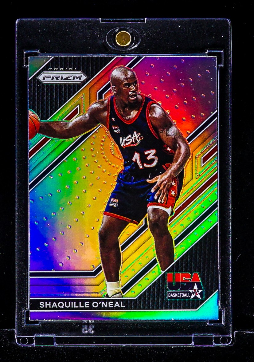 Shaquille O'Neal RARE PANINI PRIZM USA BASKETBALL SILVER CARD MVP HOF