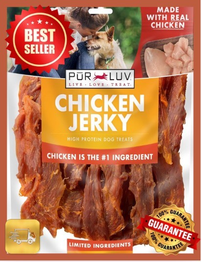 Pur Luv Chicken Jerky Dog Treats, 100% Chicken, 16 Ounces (3 DAYS FREE SHİPPİNG) Pur Luv Chicken Jerky Dog Treats, 100% Chicken, 16 Ounces (3 DAYS FREE SHİPPİNG)