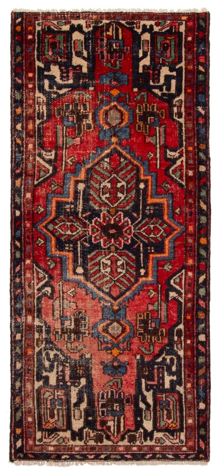 Vintage Hand-knotted Runner Rug 2\'9\