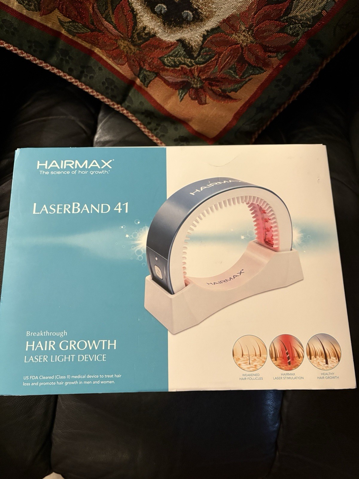 Hairmax LaserBand 41 ComfortFlex Laser Hair Growth Device FDA Cleared Tested