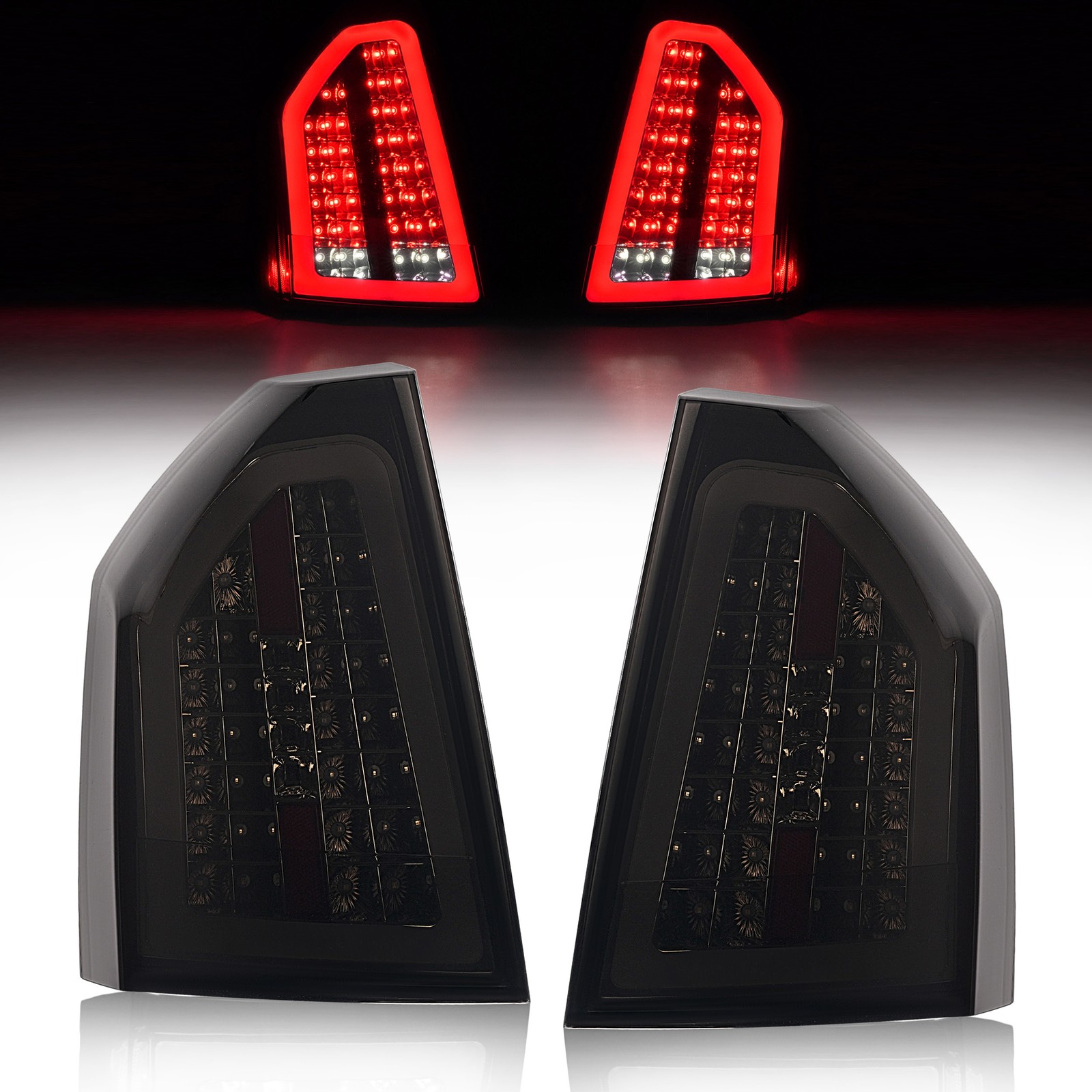 Full LED Smoke Lens Tail Light Brake Lamp For Chrysler 300C 2005-2007 Full LED Smoke Lens Tail Light Brake Lamp For Chrysler 300C 2005-2007