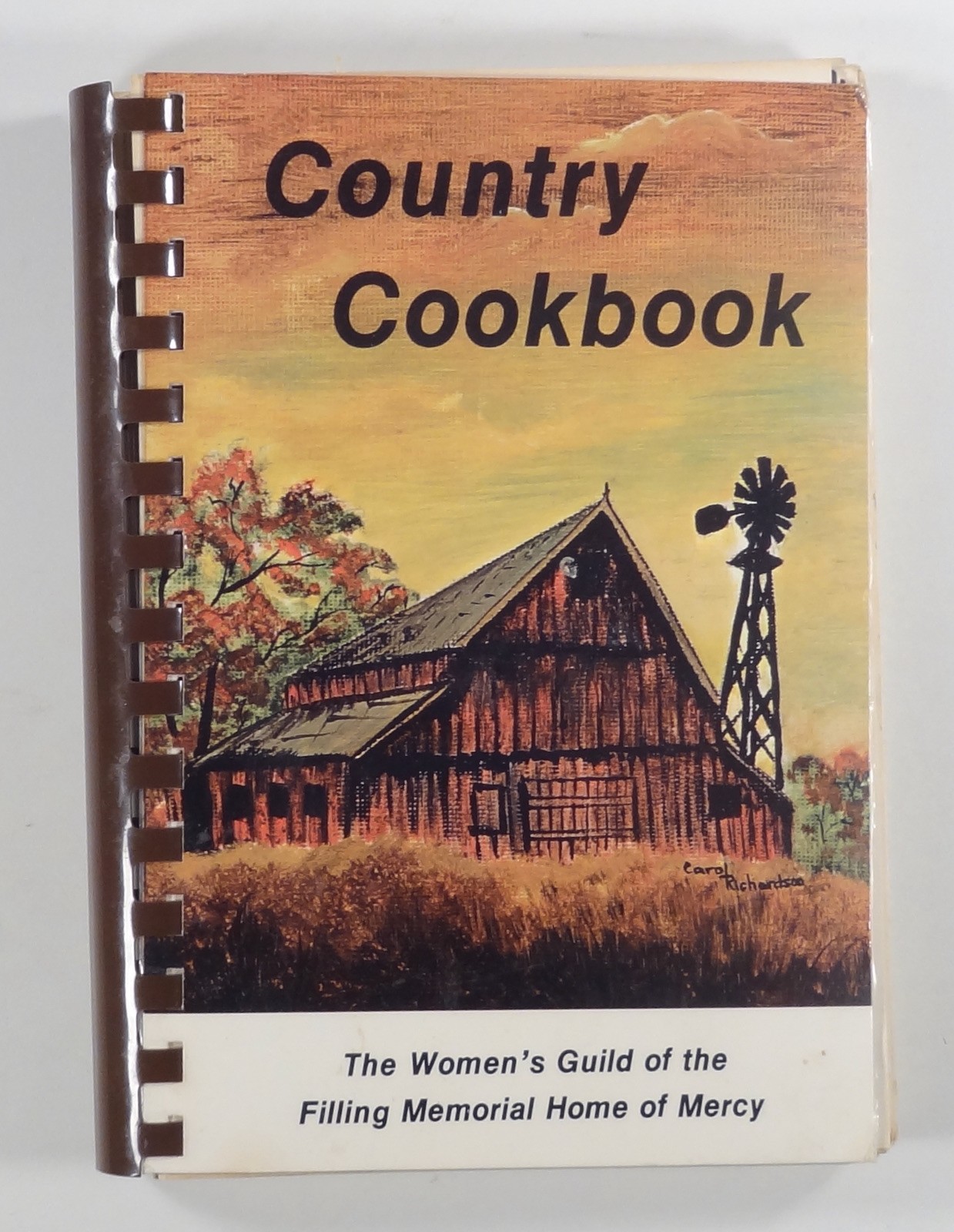 1970s Napoleon Ohio COUNTRY COOKBOOK Filling Memorial Home of Mercy FUNDRAISER