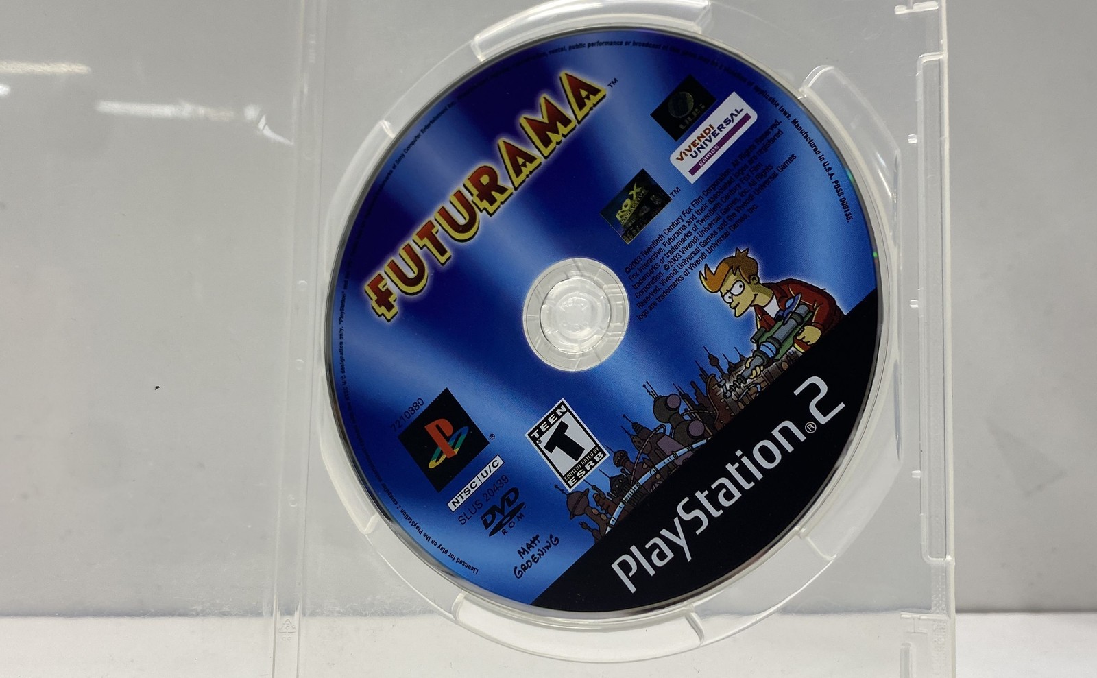 Futurama Sony PlayStation 2 PS2 Game Disc Only SLUS 20439 Matt Groening 2003