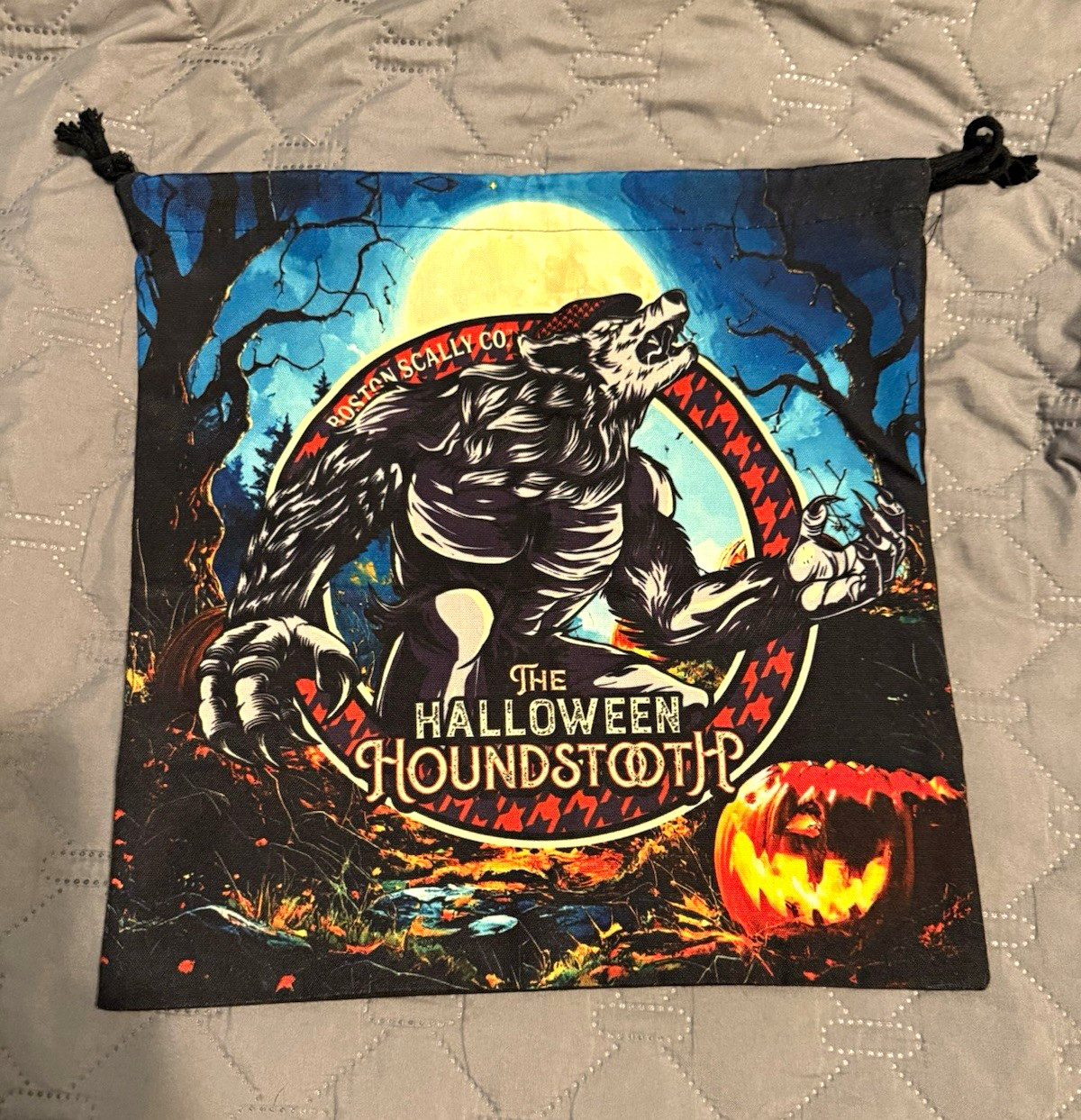 Boston Scally Halloween Houndstooth Werewolf Dust Bag – New, Unused