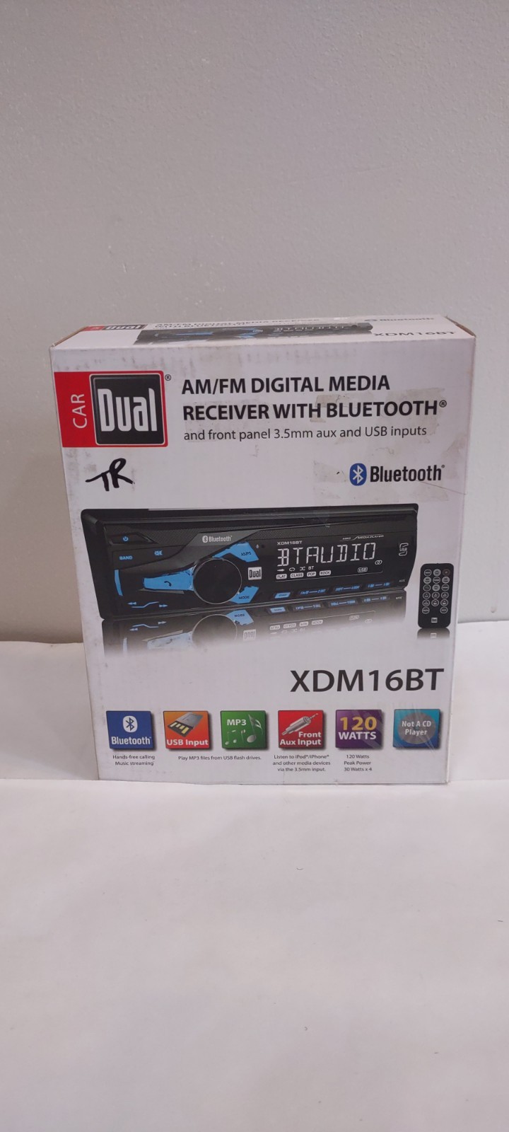 Car Radio Dual AM/FM Digital media With Bluetooth XDM16BT Tested READ DESCRIP