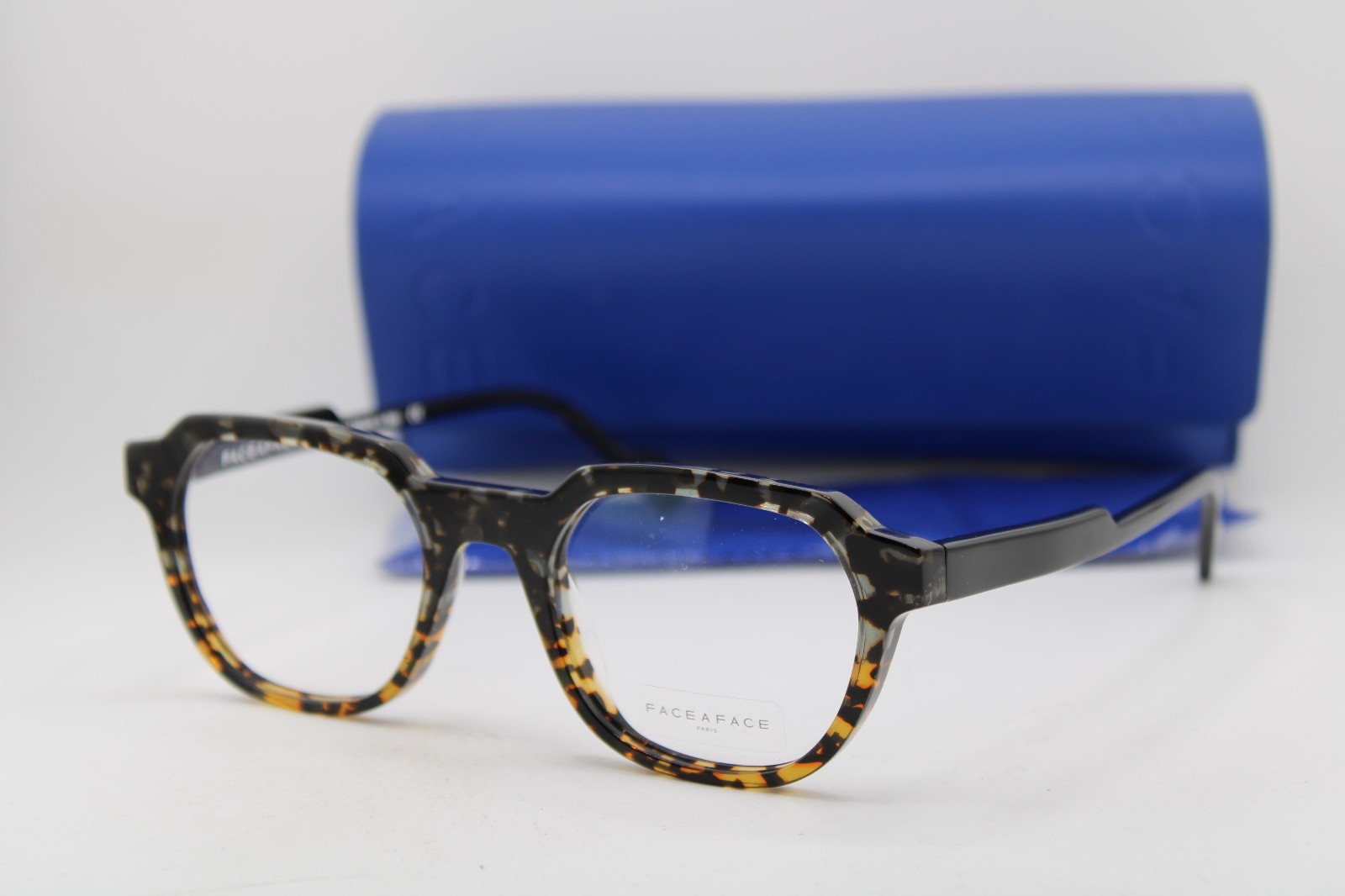 NEW FACE A FACE STAMP 1 COL 6204 BLACK TORTOISE AUTHENTIC EYEGLASSES 50-20 NEW FACE A FACE STAMP 1 COL 6204 BLACK TORTOISE AUTHENTIC EYEGLASSES 50-20