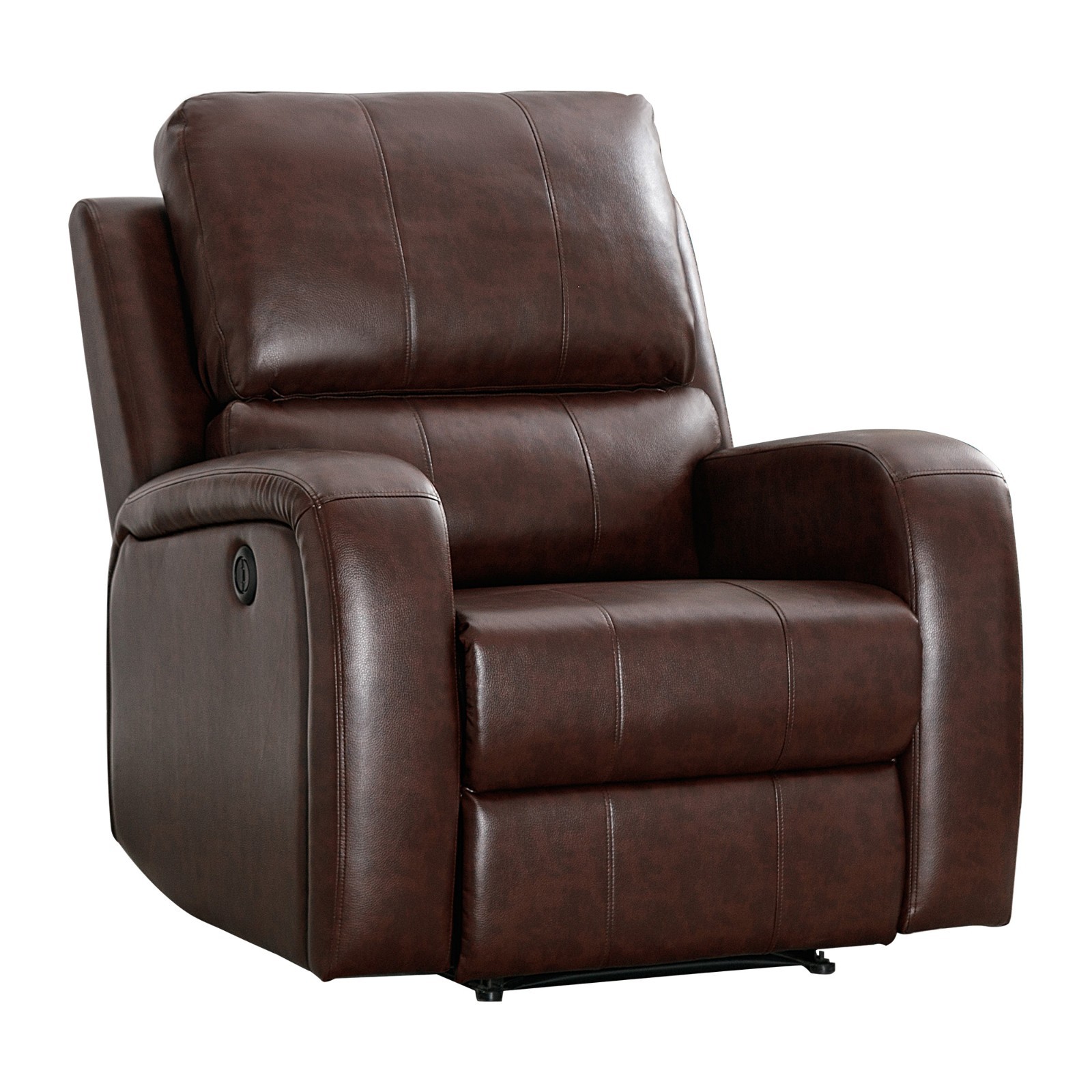 Canmov Electric Recliner Chair, PU Leather Power Recliner with Padded Backrest