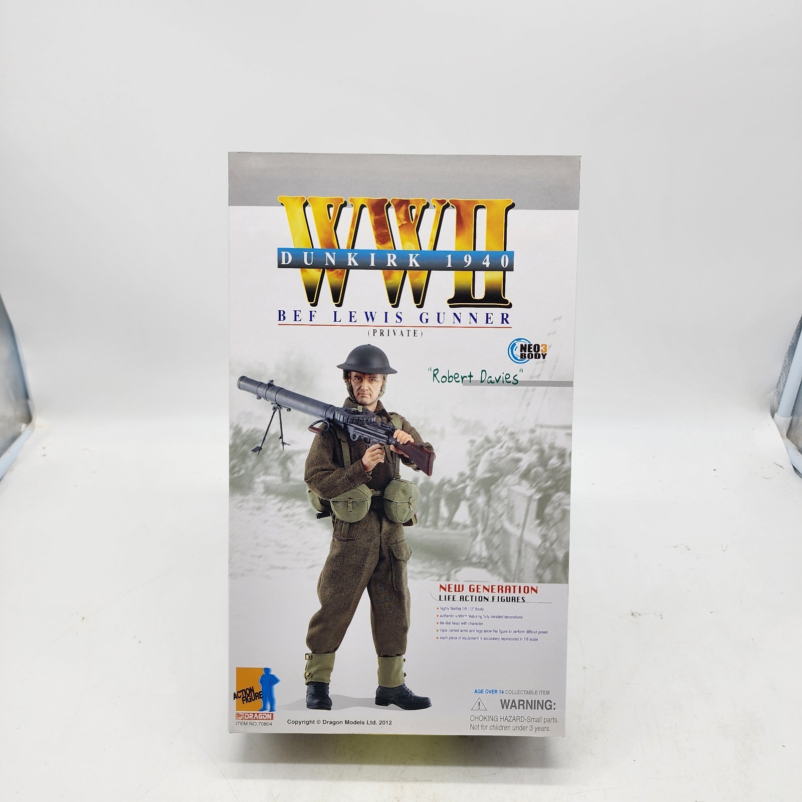 92A Dragon WWII 1/6 70804 Private Robert Davies BEF Lewis Gunner Dunkirk 1940 92A Dragon WWII 1/6 70804 Private Robert Davies BEF Lewis Gunner Dunkirk 1940