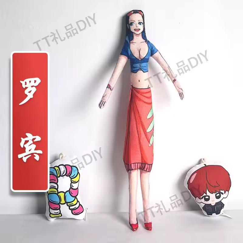 Nico robin 28cm Anime Abstract Mouse Plush Toy Stuffed Doll with Skeleton Body 