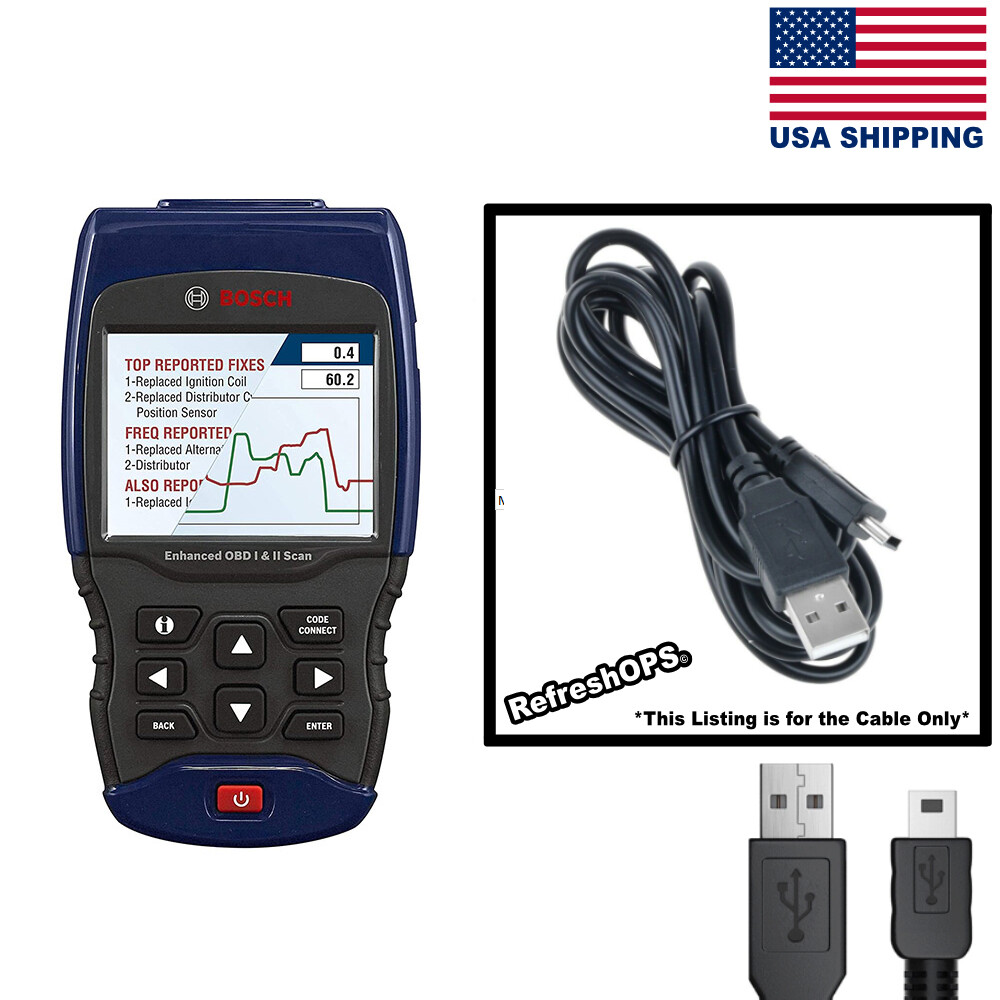BOSCH Automotive Tools OBD 1300 Trilingual Scan USB Power Cable Replacement BOSCH Automotive Tools OBD 1300 Trilingual Scan USB Power Cable Replacement