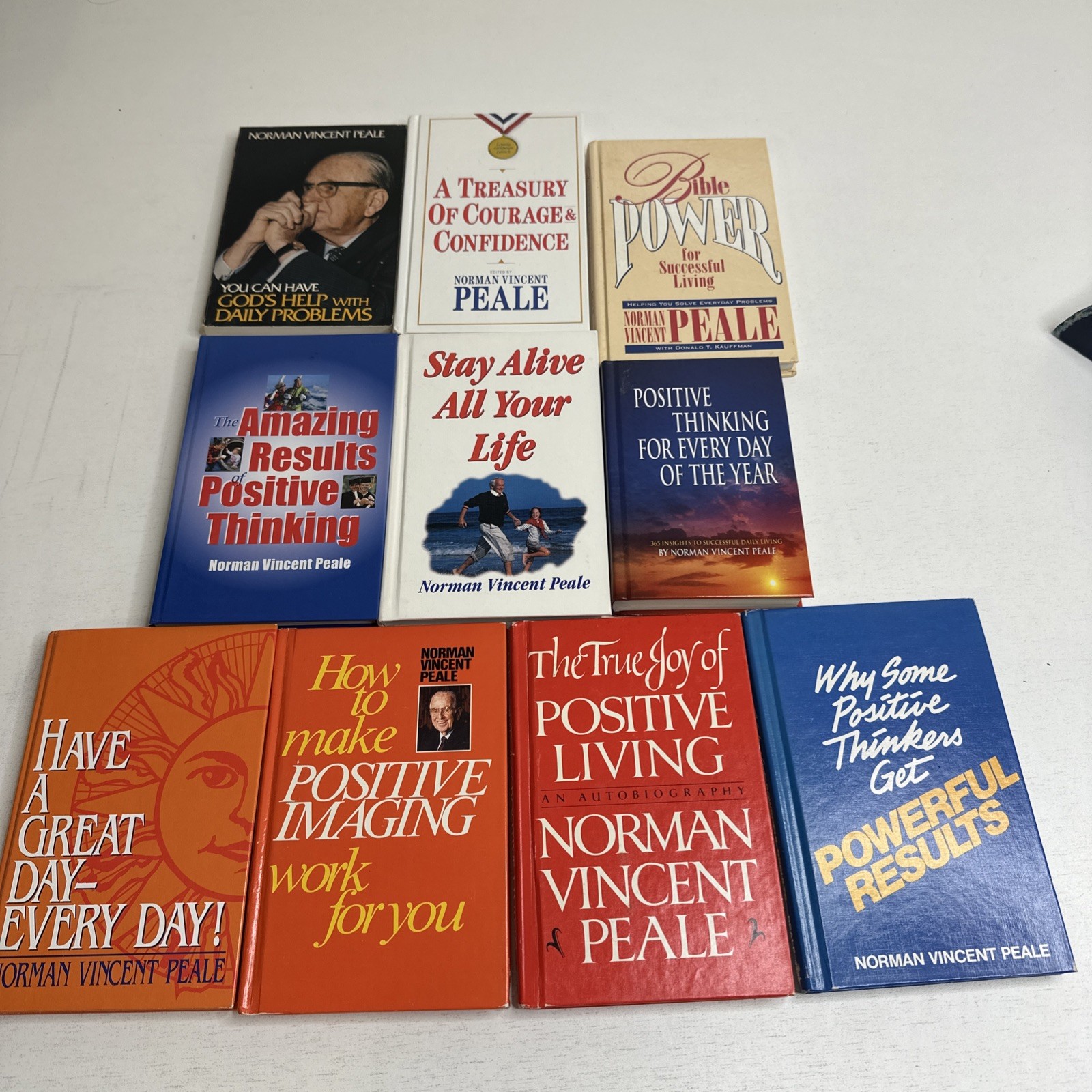 Lot of 10 Norman Vincent Peale HC PB Positive Thinking Business Self-Help Lot of 10 Norman Vincent Peale HC PB Positive Thinking Business Self-Help