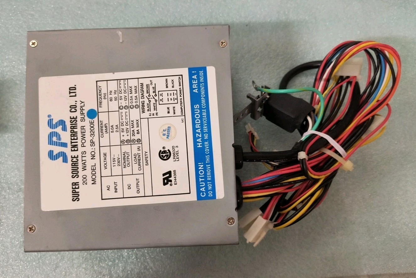 VINTAGE SUPER SOURCE ENTERPRISE SPS 200W AT POWER SUPPLY SWITCH SP-3200E DS-PS-9 VINTAGE SUPER SOURCE ENTERPRISE SPS 200W AT POWER SUPPLY SWITCH SP-3200E DS-PS-9