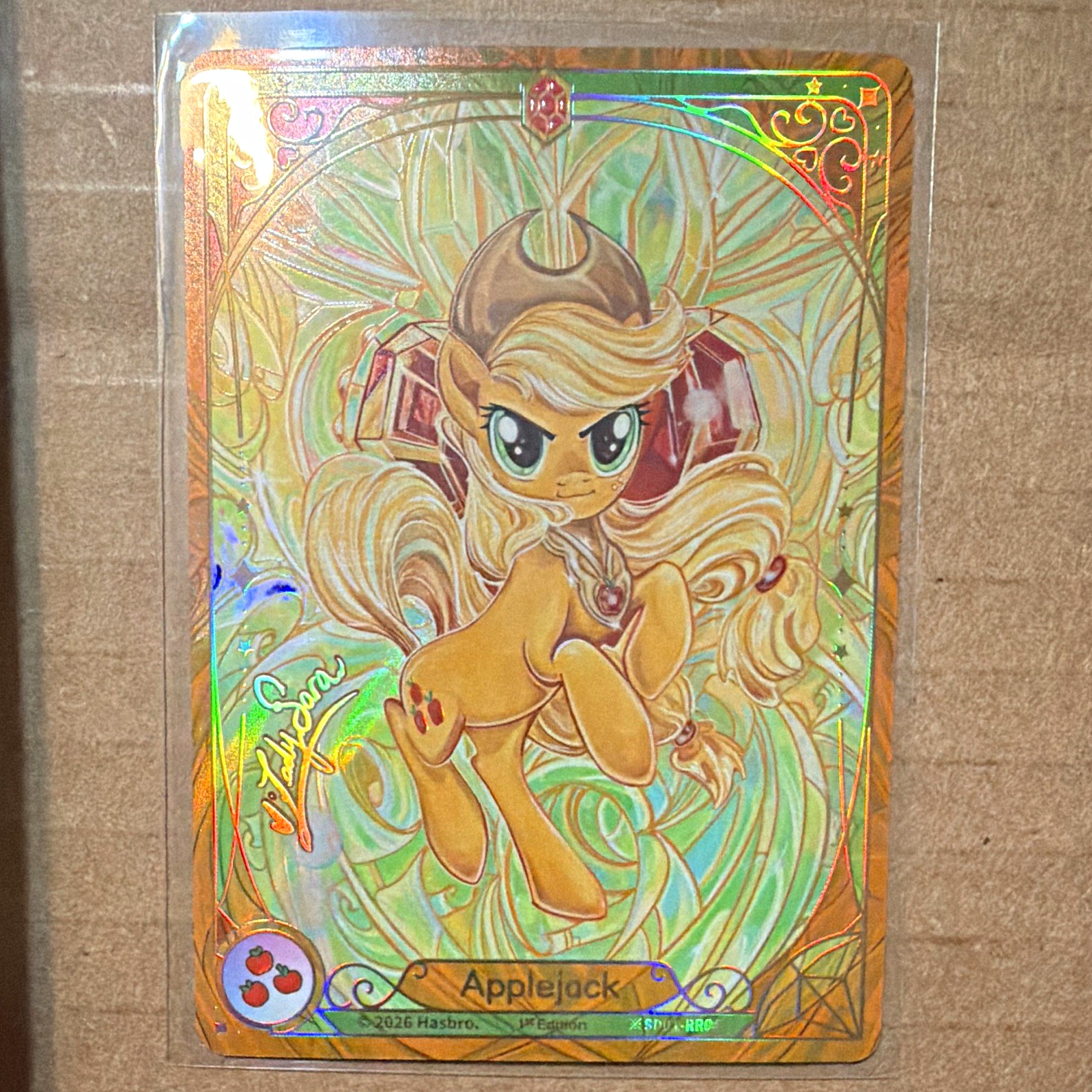 Kayou My Little Pony - Friendship Begins - ※SD01-RR04 Applejack 1st Edition
