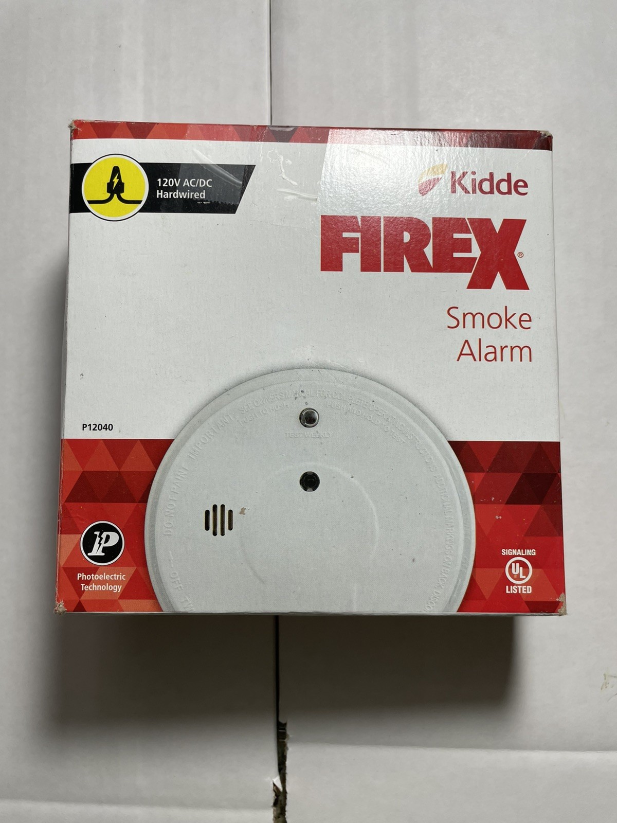 Kidde Firex Photoelectric Hardwired Smoke Alarm with Battery Back-up