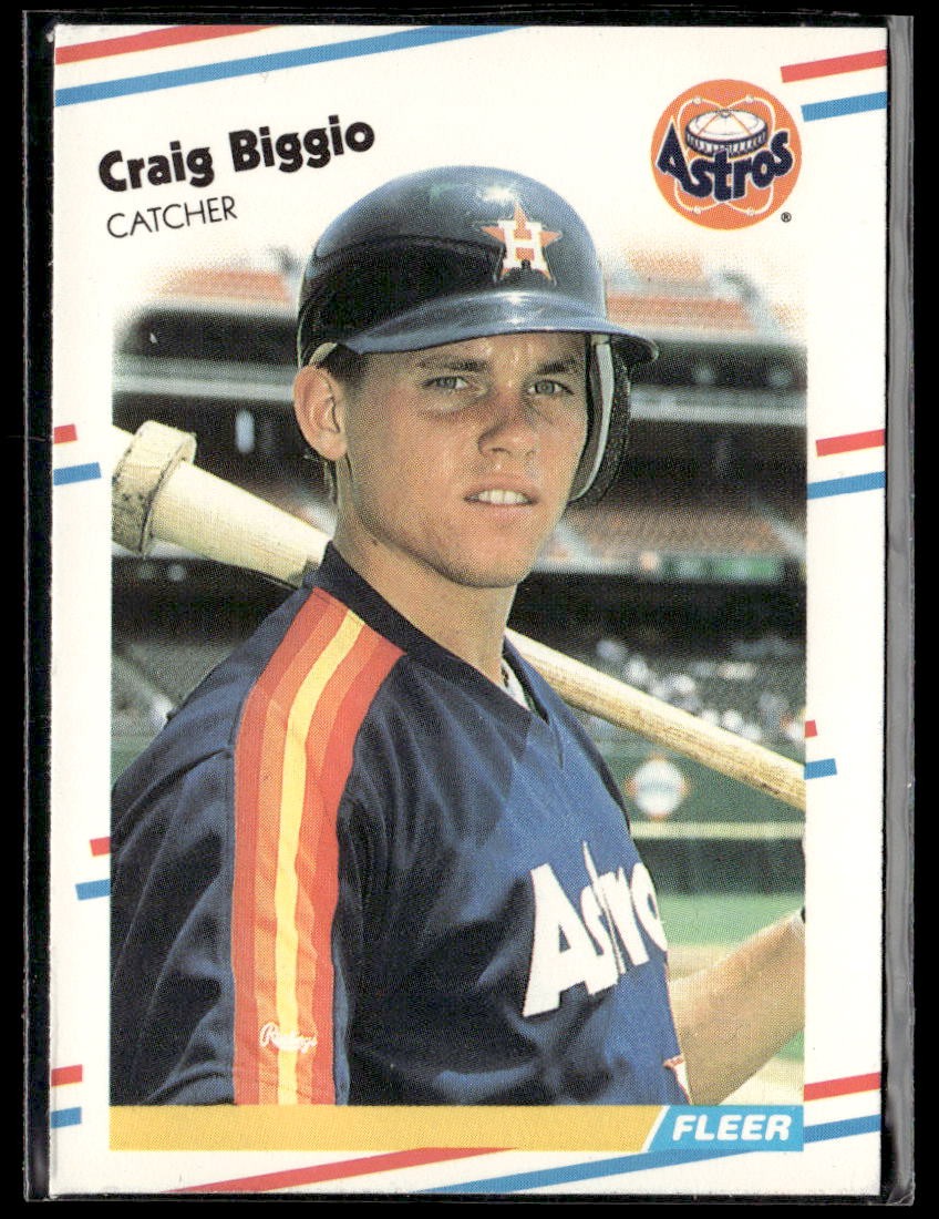 1988 Fleer Update Craig Biggio #U-89 NM HOF Rookie Card RC