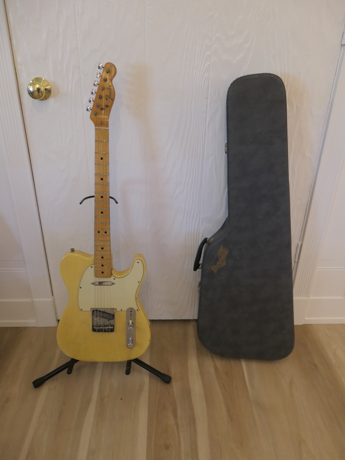 Vintage 1973 Fender Telecaster Electric Guitar Blonde Finish Maple