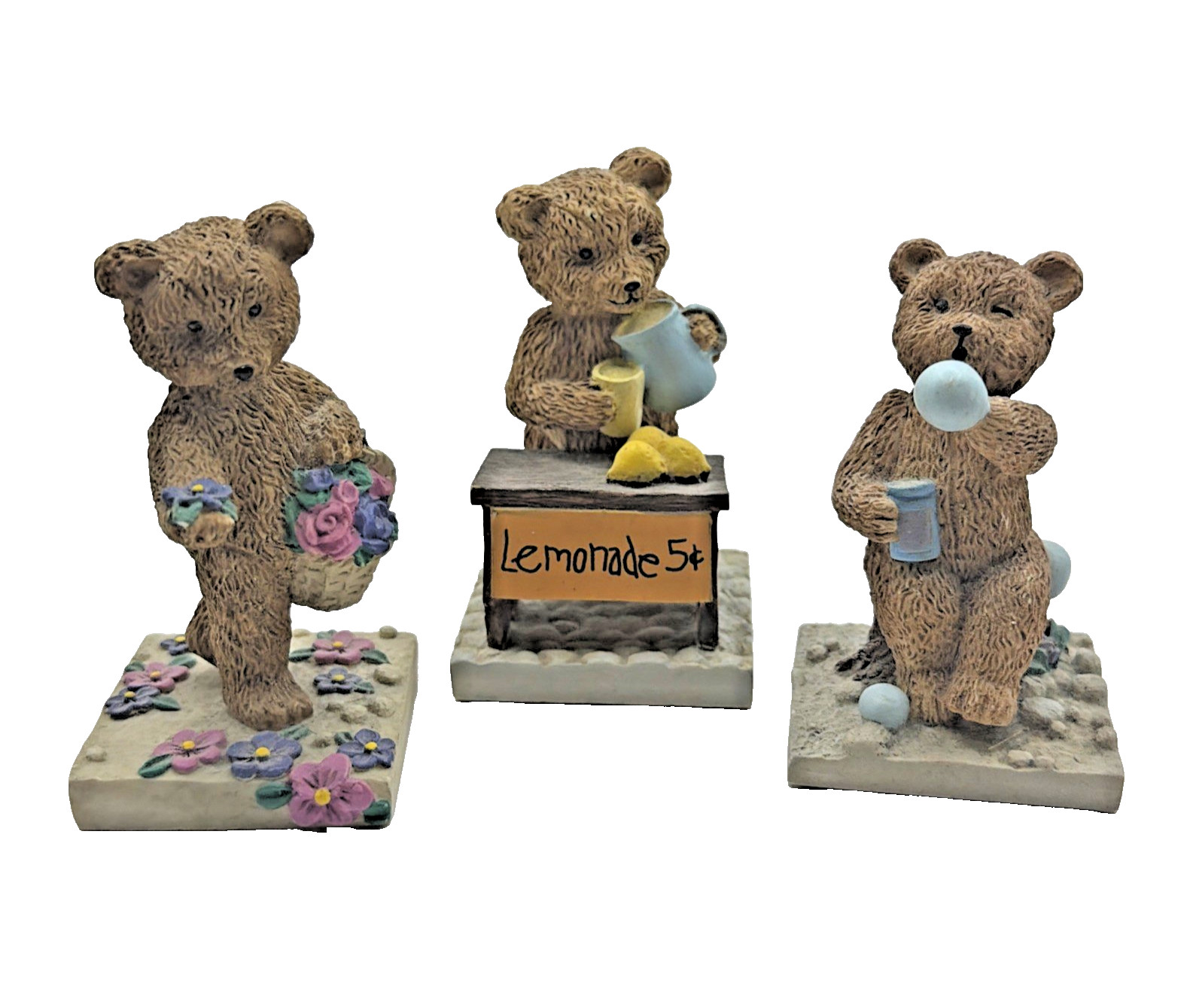 VTG Avon DAYS OF THE WEEK BEARS: Tuesday Saturday & Sunday Bear; Good used cond.