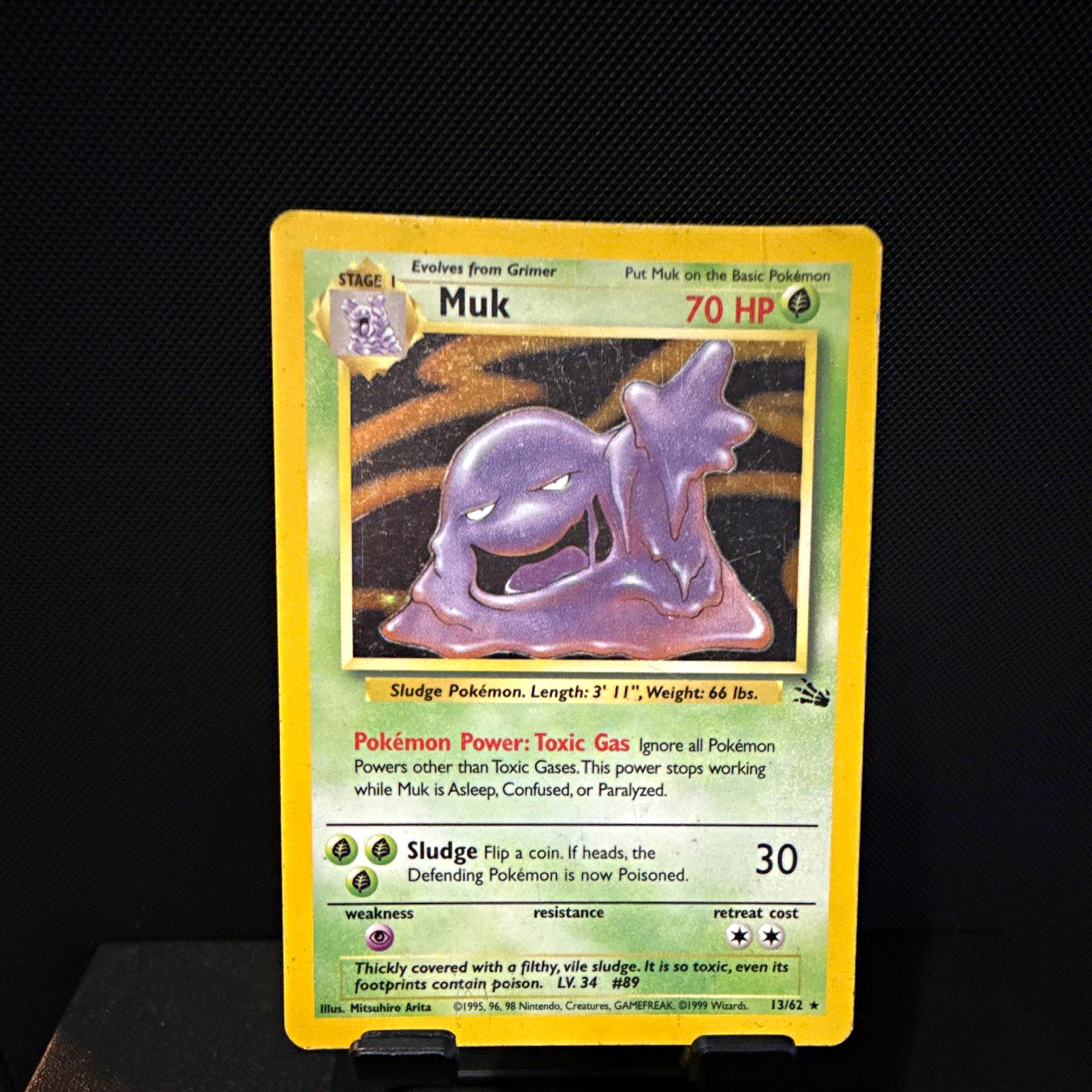 Muk 13/62 Fossil Holo Rare Unlimited English 1999  WOTC