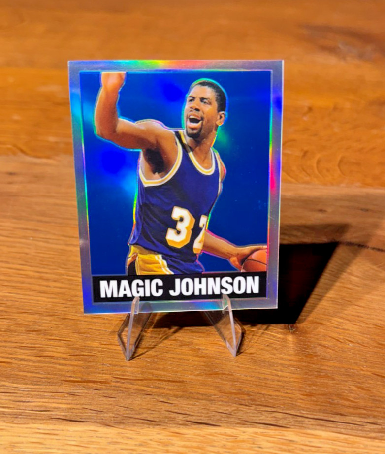 SUPER RARE 2018 Leaf Originals Metal \'48 BLUE SSP Magic Johnson #/20 NMT+