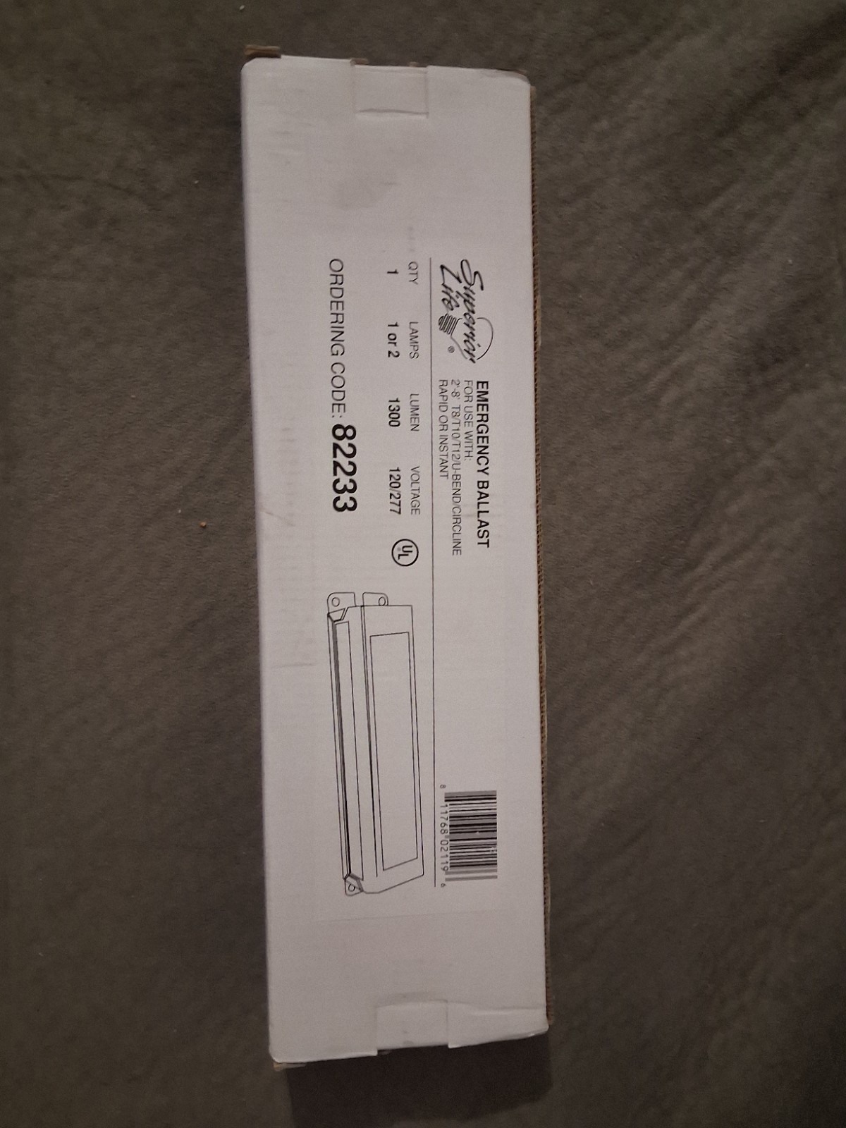 NIB Superior Lite Emergency Ballast JWEB-1300 (82233) 120/277 T8 T10 T12 U Bend