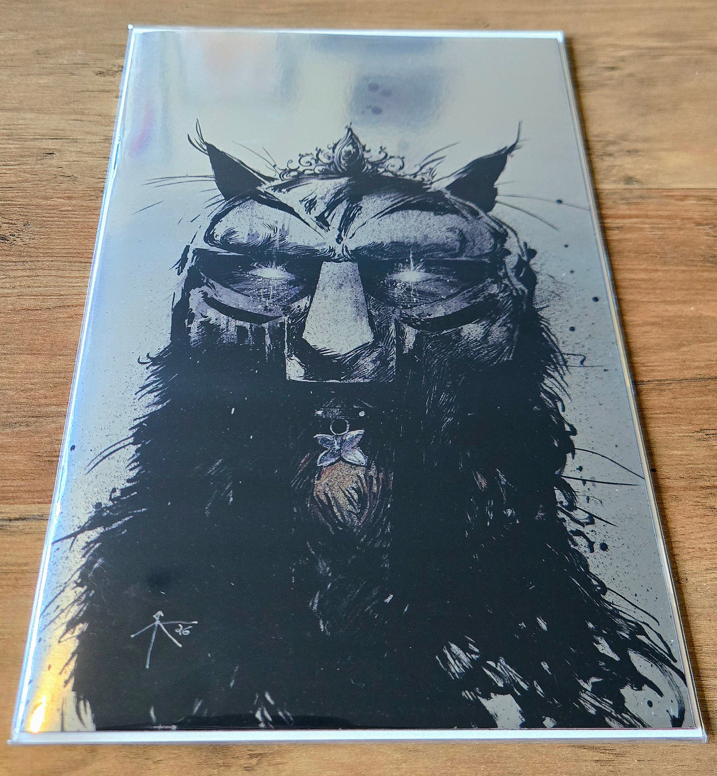 Dungeon Crawler Carl #0, Full Art Foil Caleb Ady Cover, MF DOOM homage LE 25 Dungeon Crawler Carl #0, Full Art Foil Caleb Ady Cover, MF DOOM homage LE 25