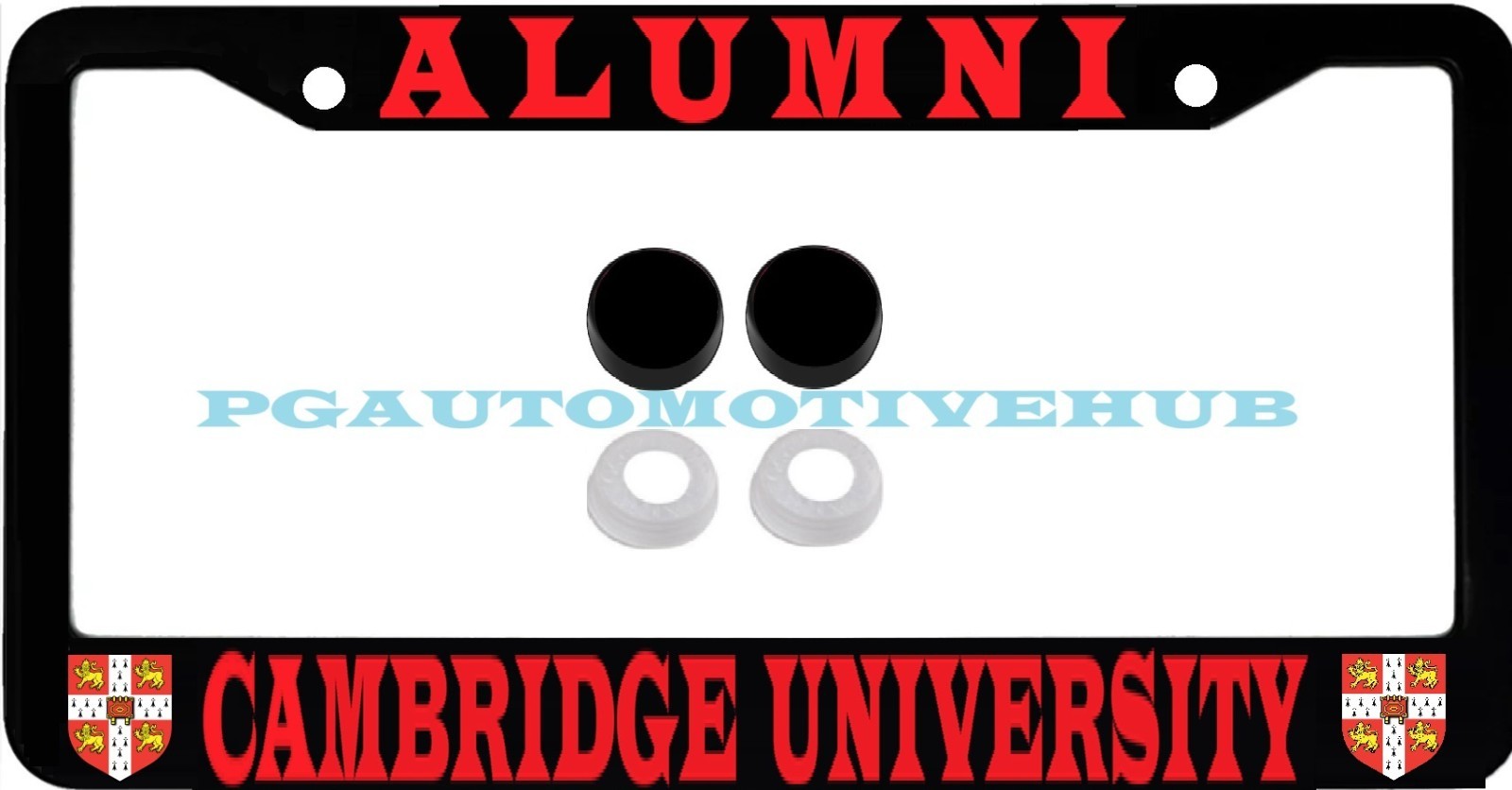 License Plate Frame Stainless Steel Vinyl Lettering FOR CAMBRIDGE UNIVERSITY